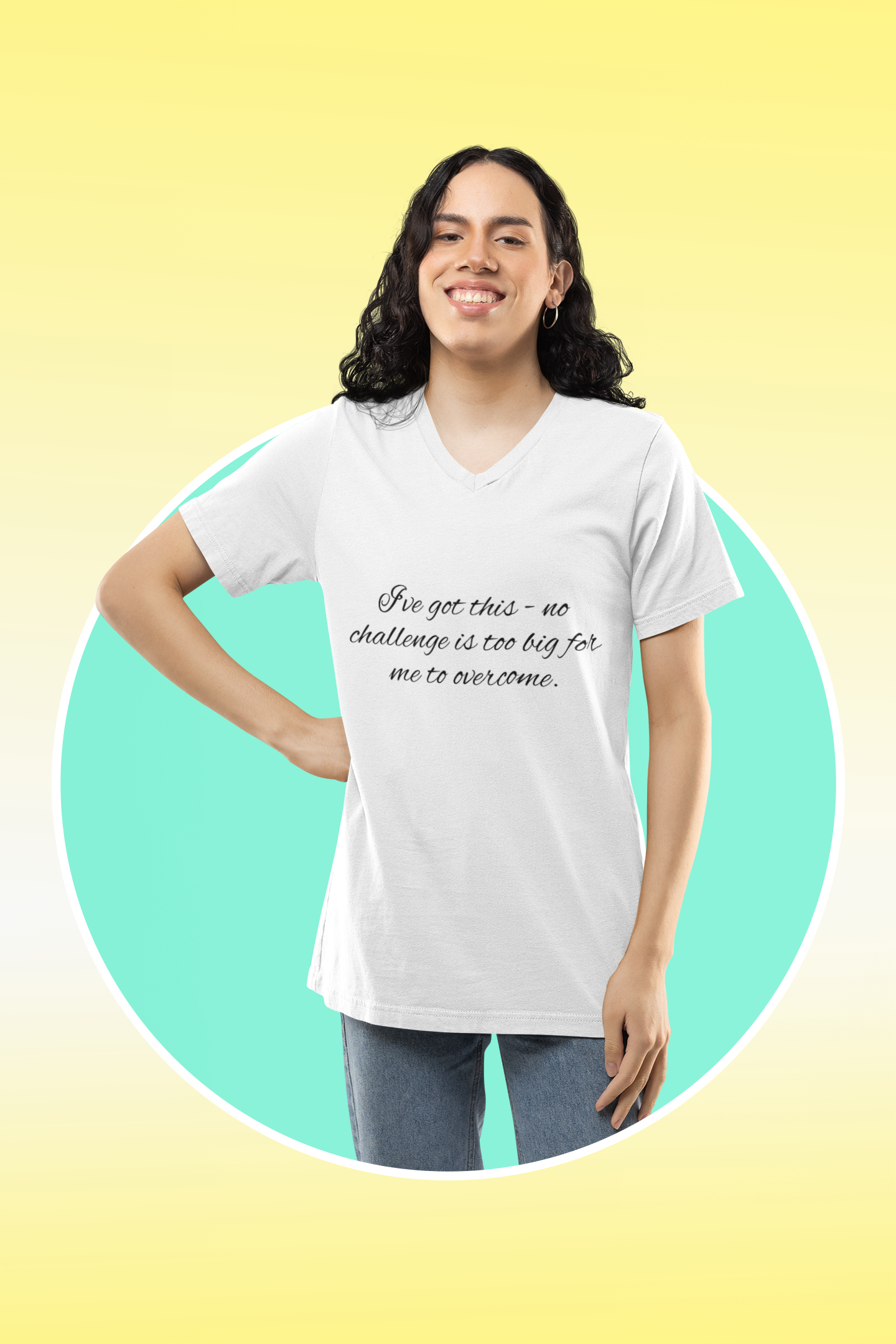 Inspirational V-Neck Tee