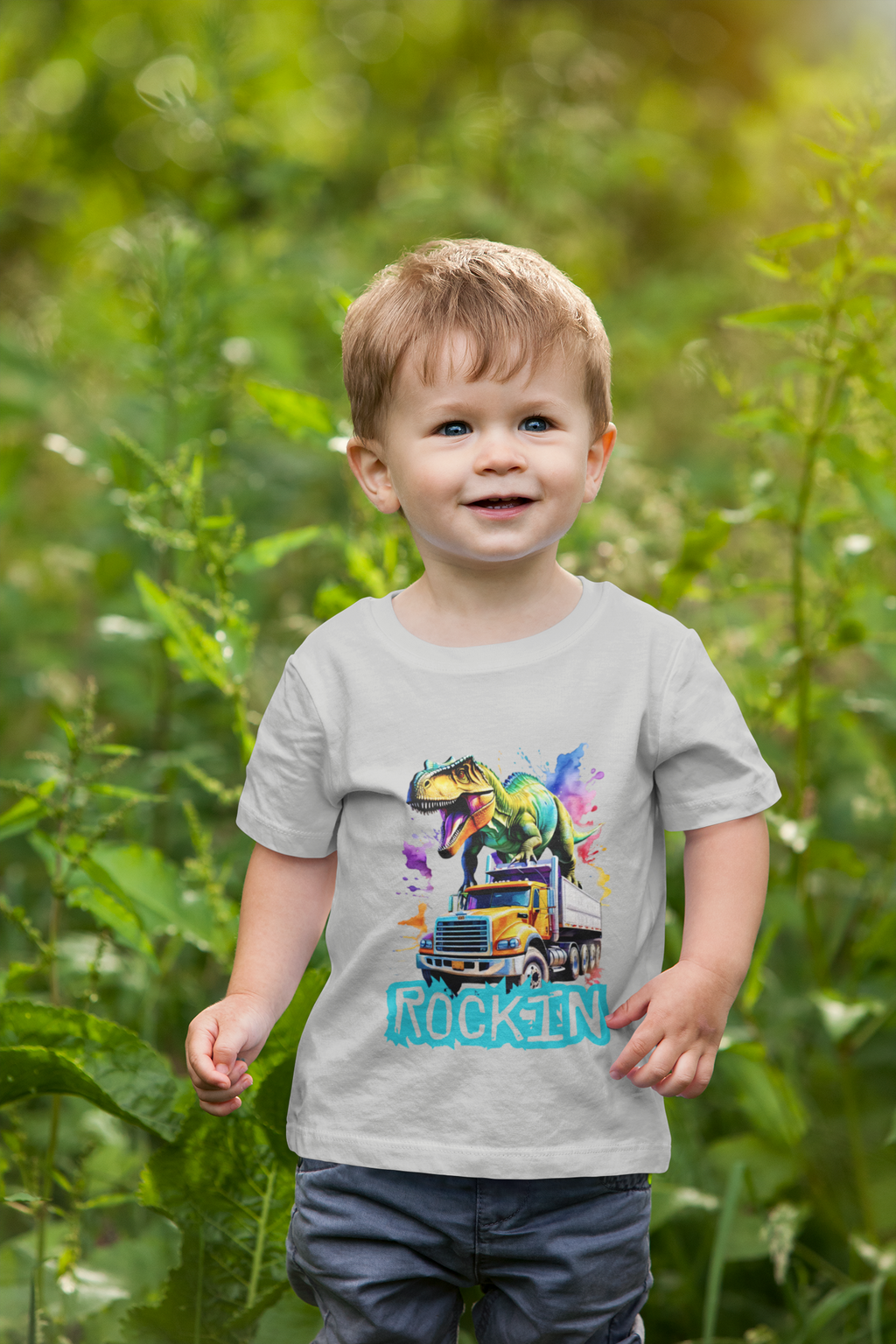 Rockin' Toddler Tee - Dino Design