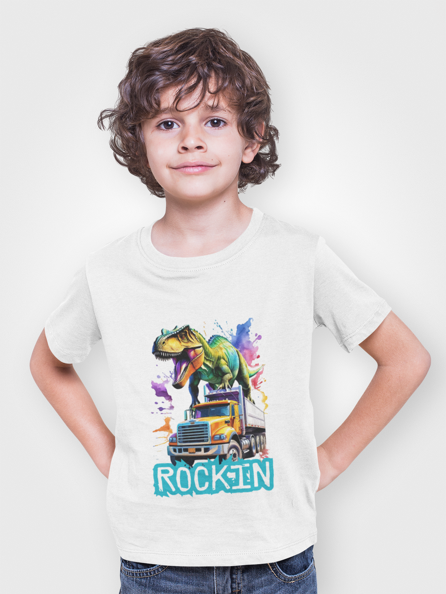 Rockin' Toddler Tee - Dino Design