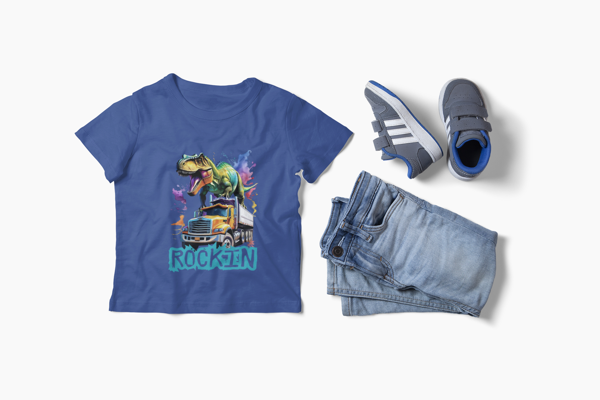 Rockin' Toddler Tee - Dino Design