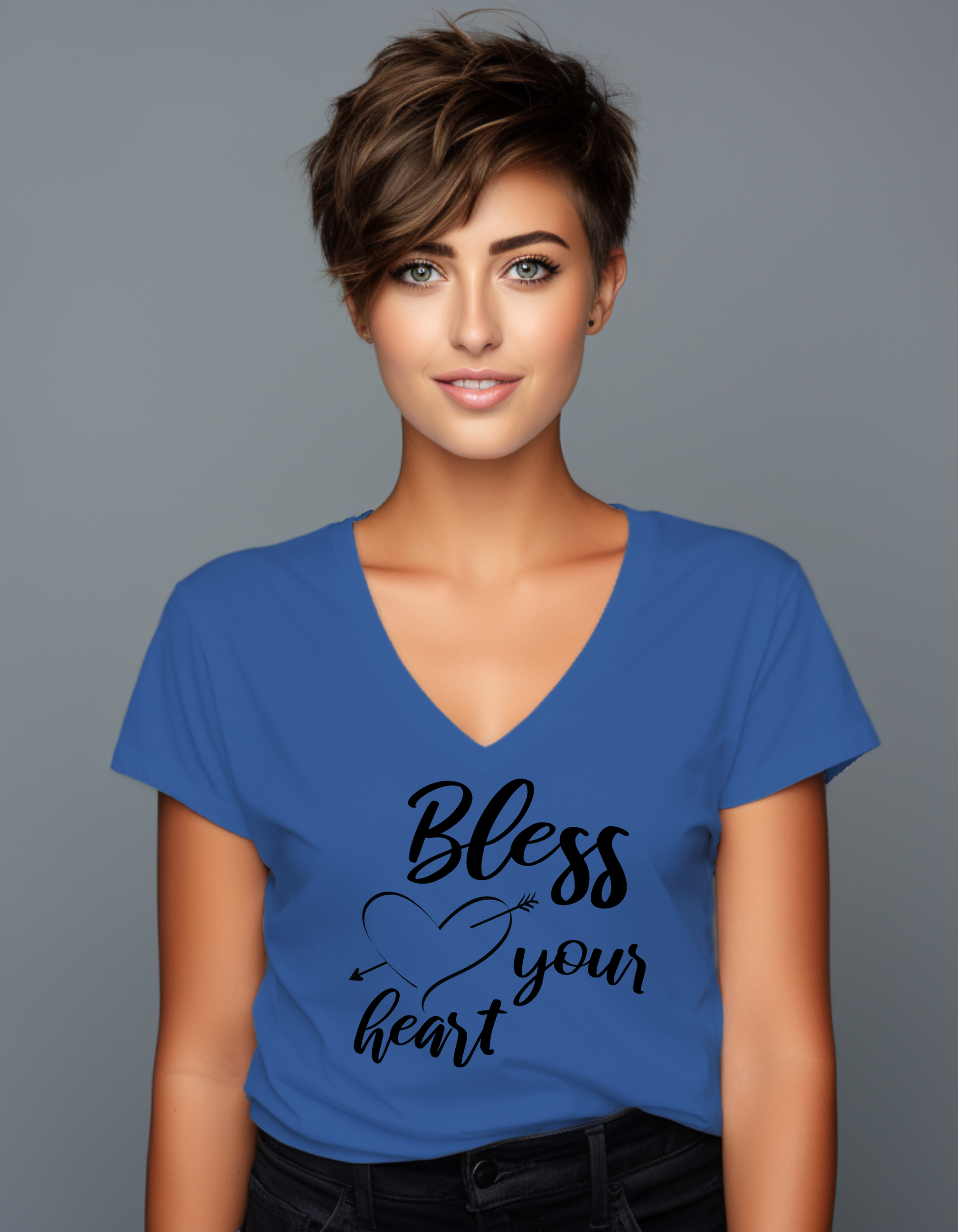 Bless Your Heart V-Neck Tee