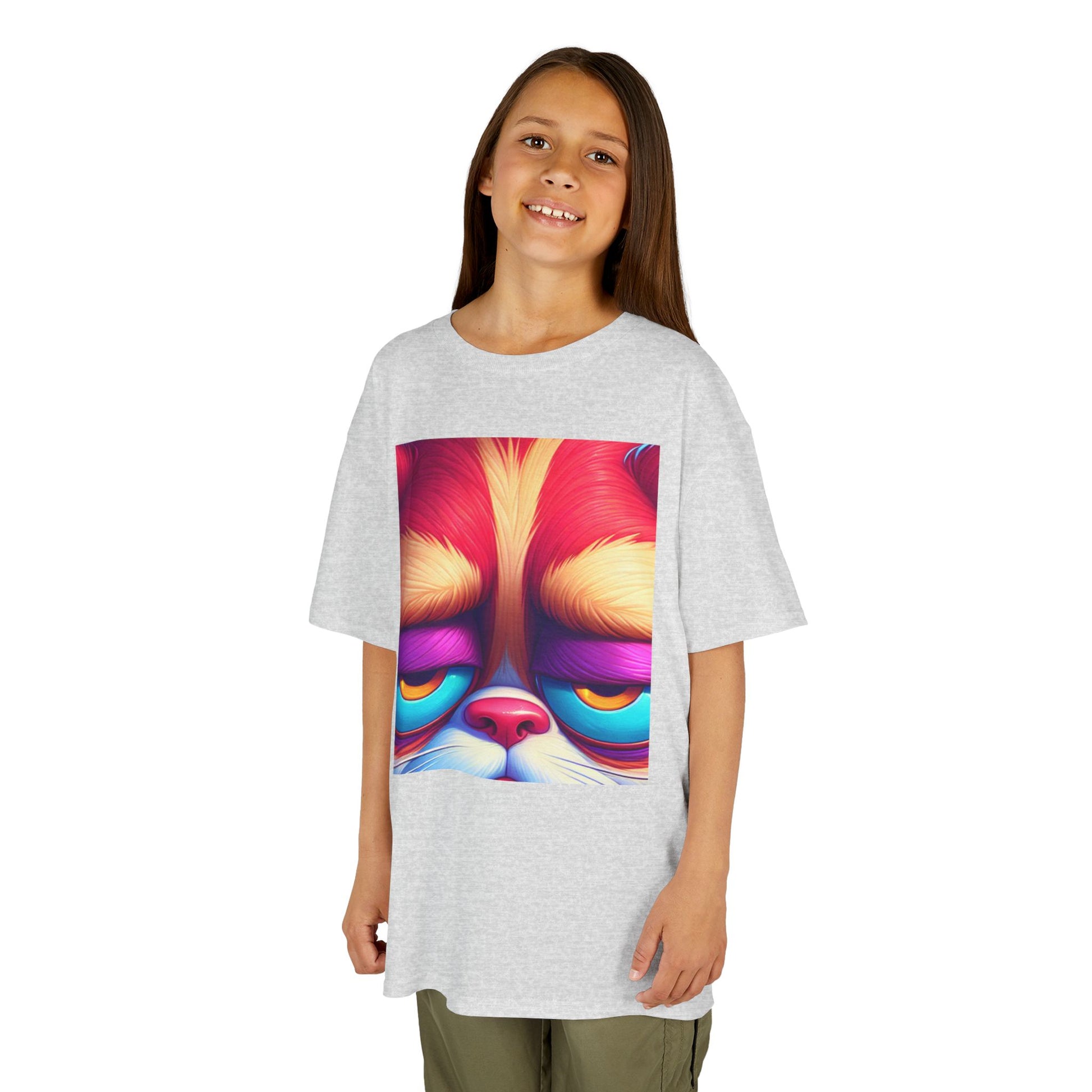 Colorful Grumpy Cat Kids Tee