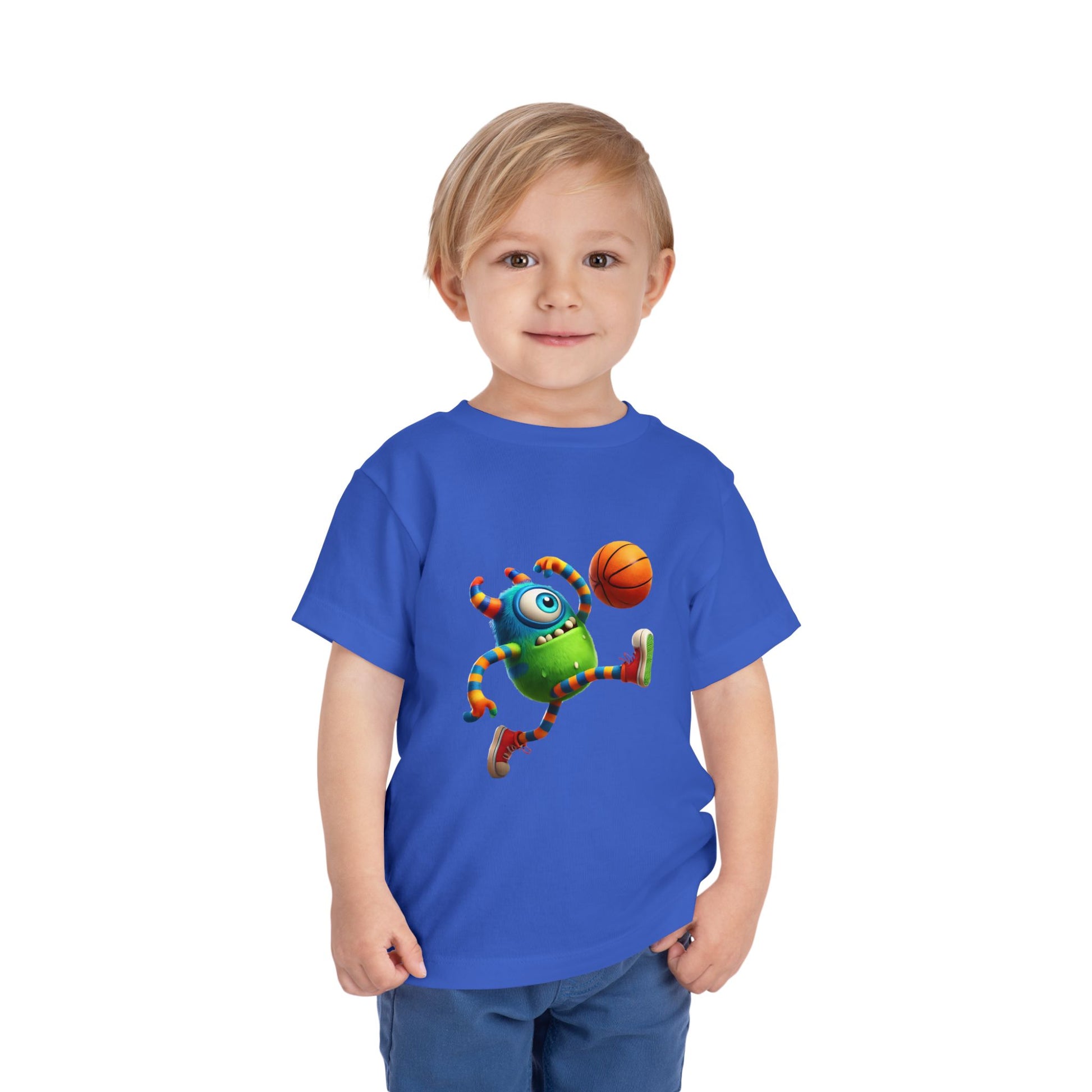 Playful Monster Toddler Tee, Fun Kids Shirt