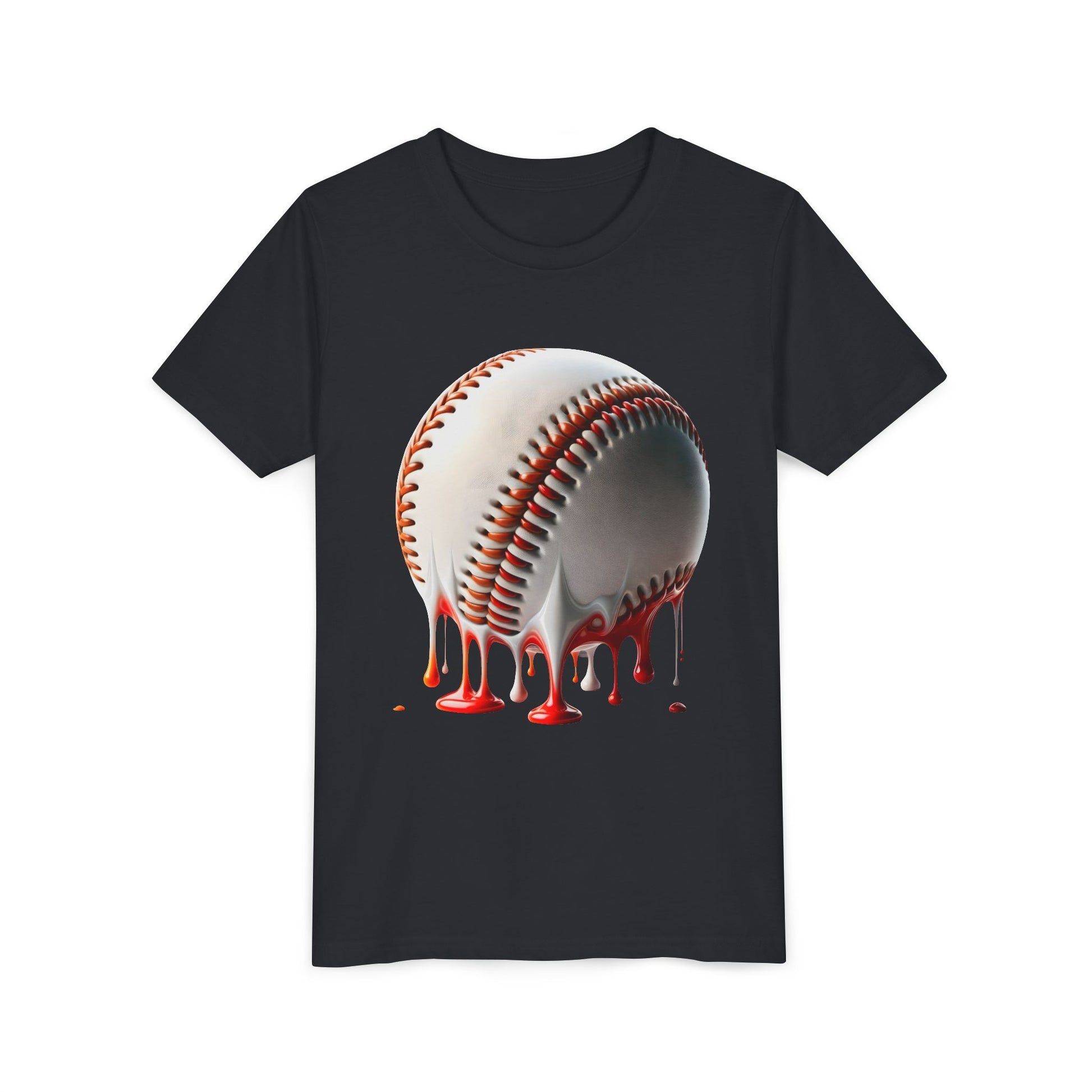 Youth Baseball Inspired Dripping Tee