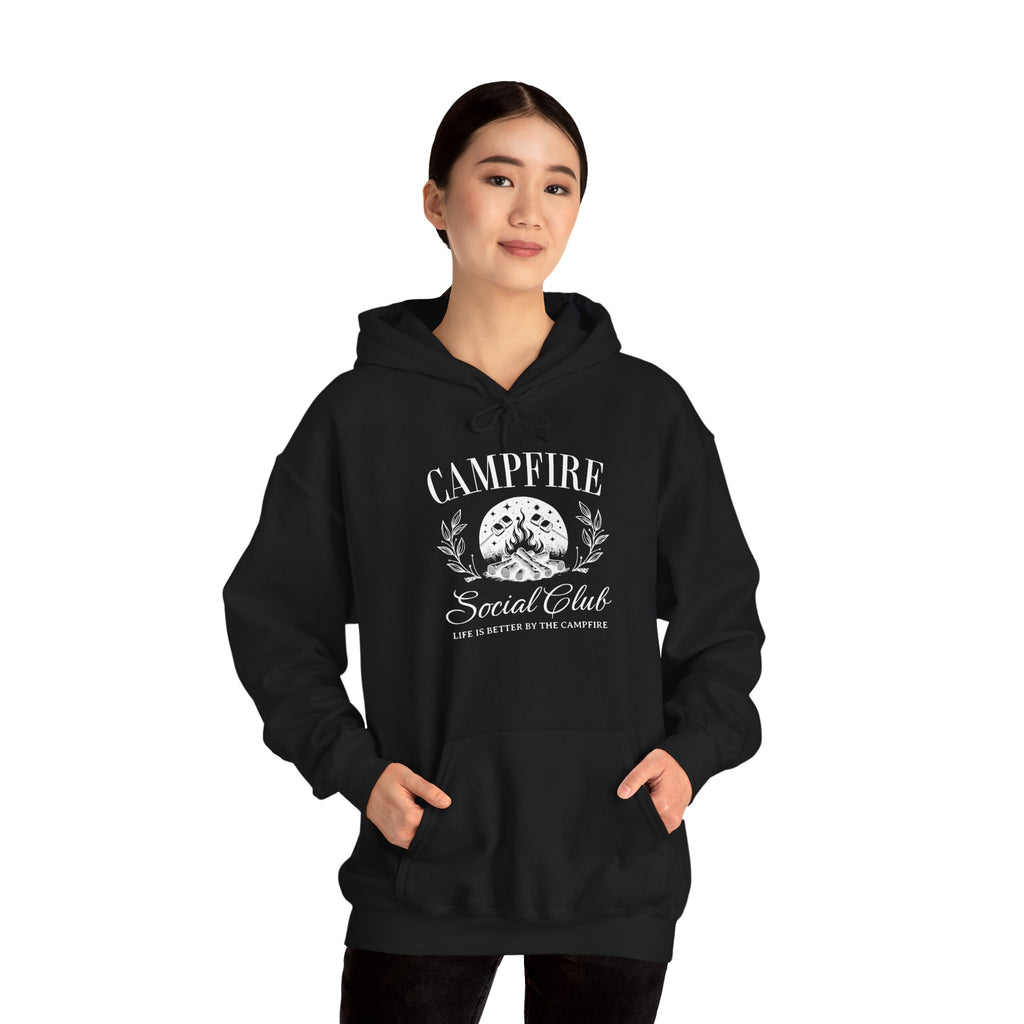 Campfire Social Club Hoodie – Life’s Better Around the Flames