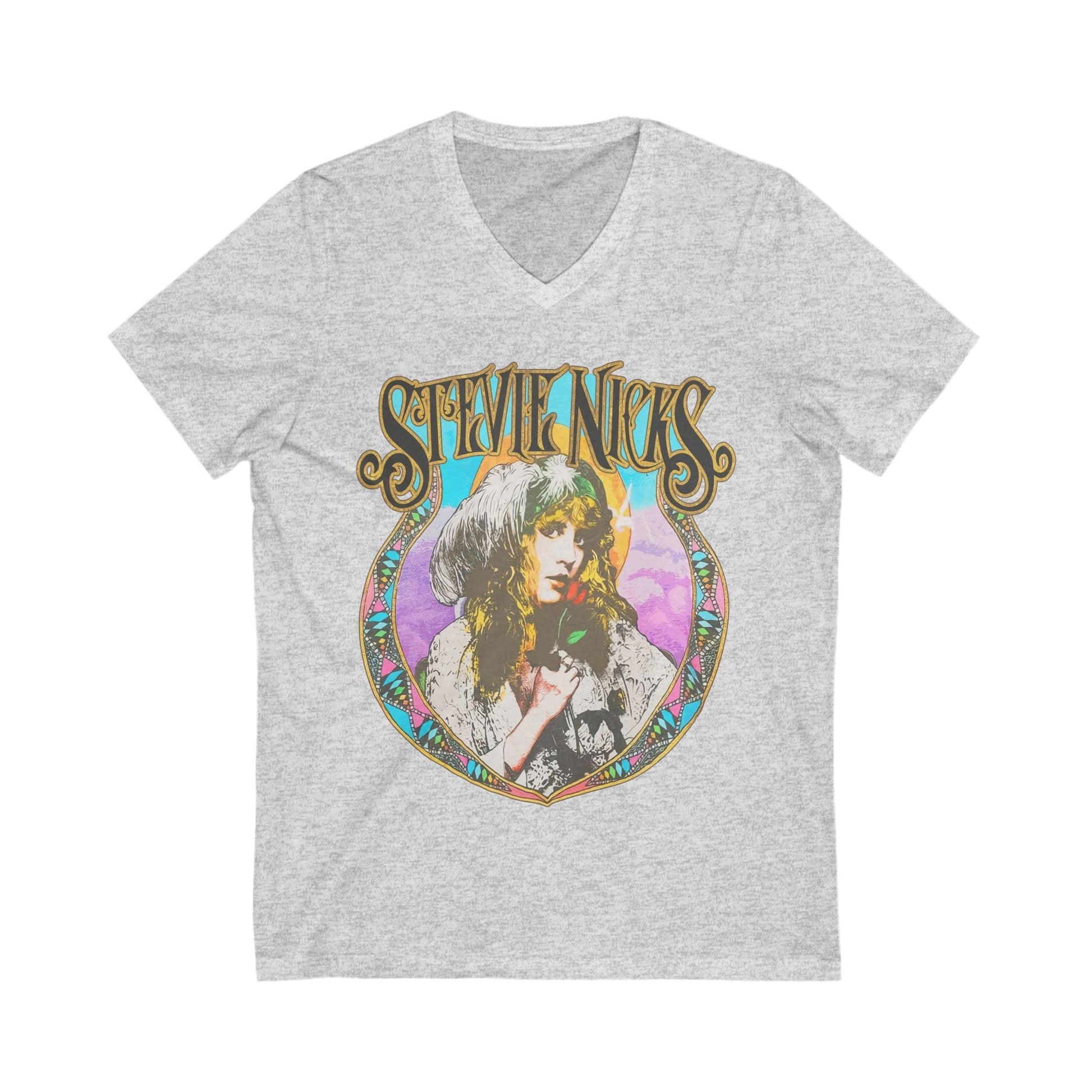 Stevie Nicks Rock Concert V Neck Top