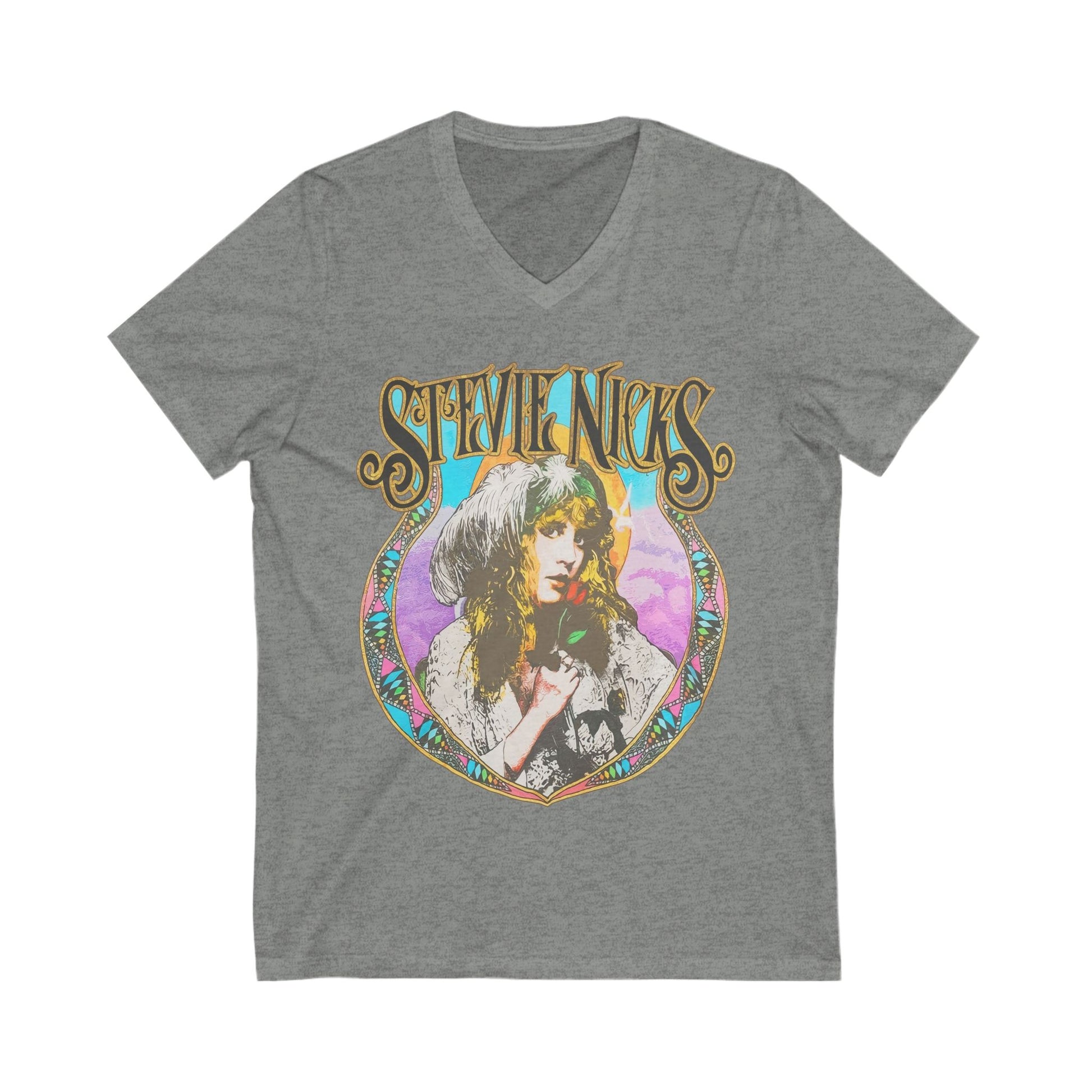 Stevie Nicks Rock Concert V Neck Top
