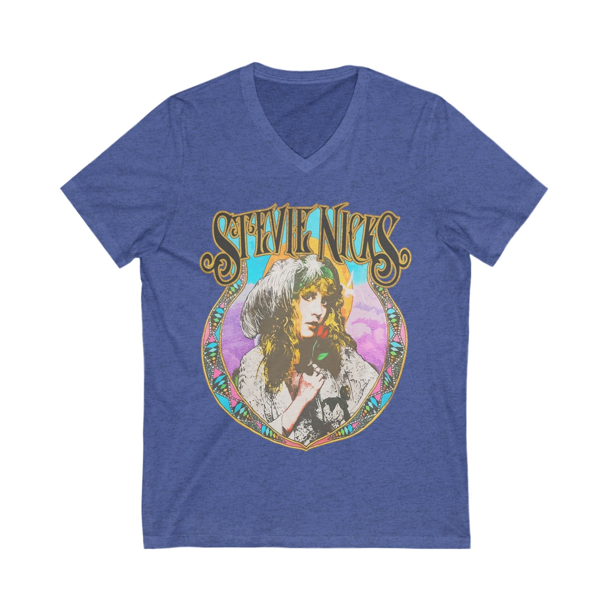 Stevie Nicks Rock Concert V Neck Top