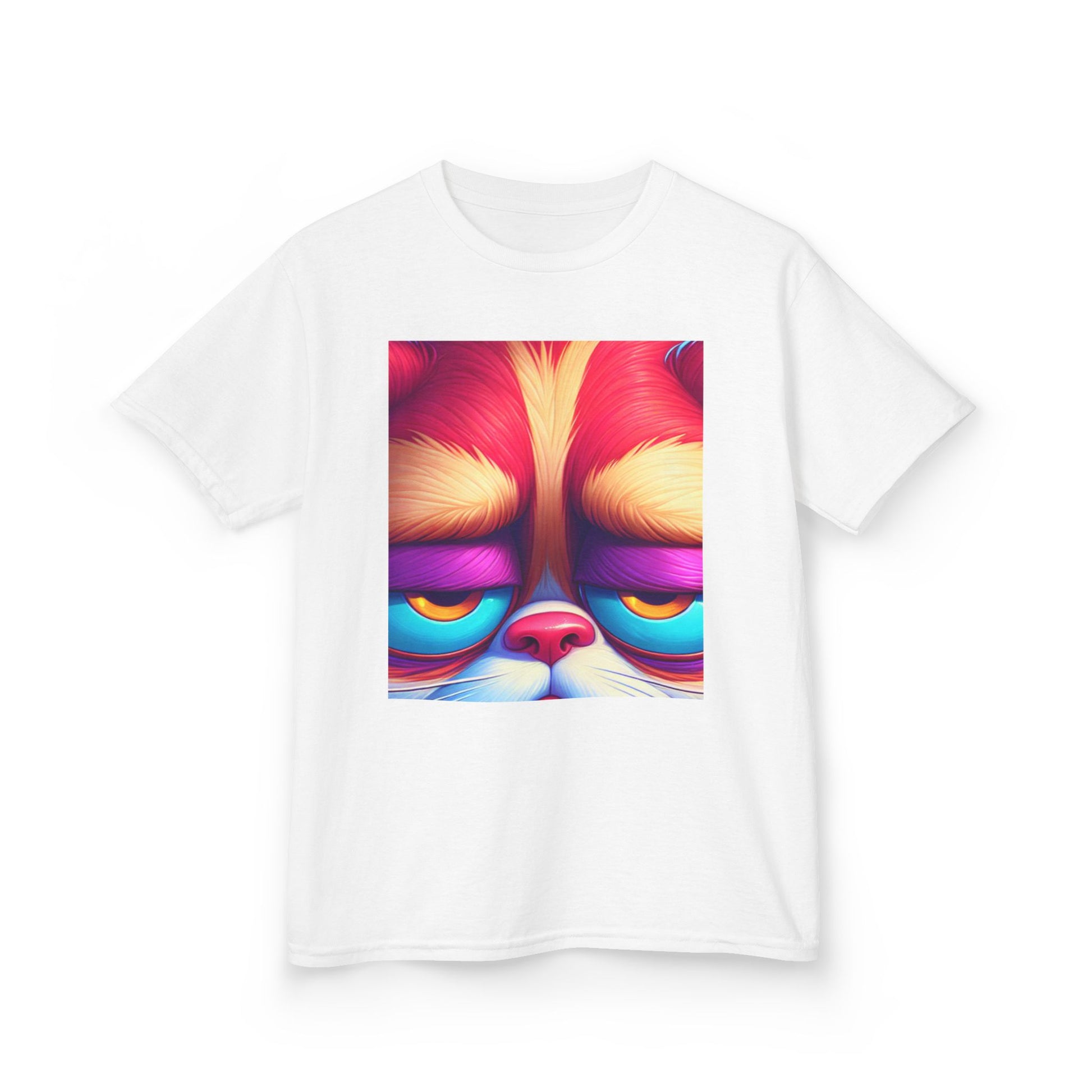 Colorful Grumpy Cat Kids Tee