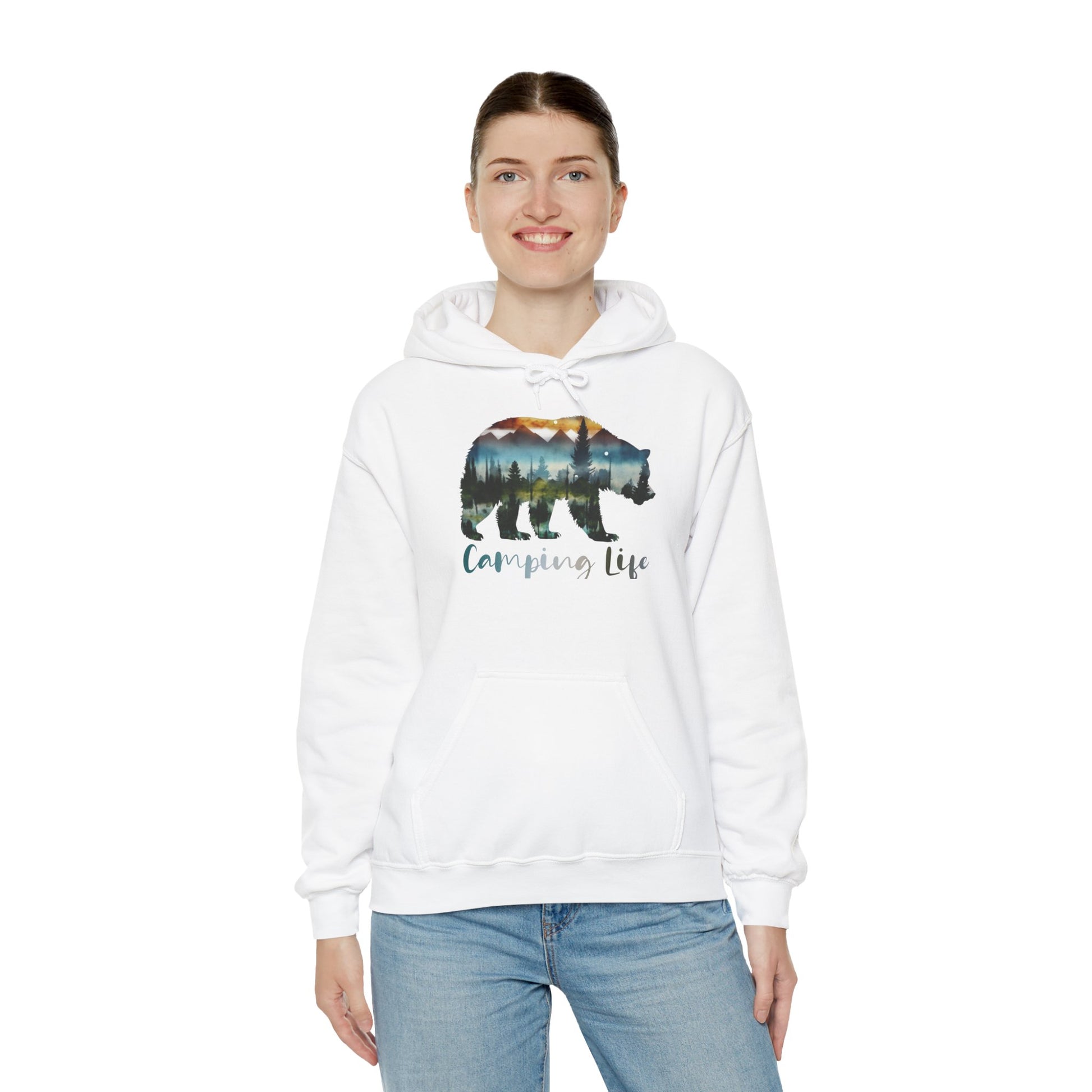 Camping Life Bear Hoodie