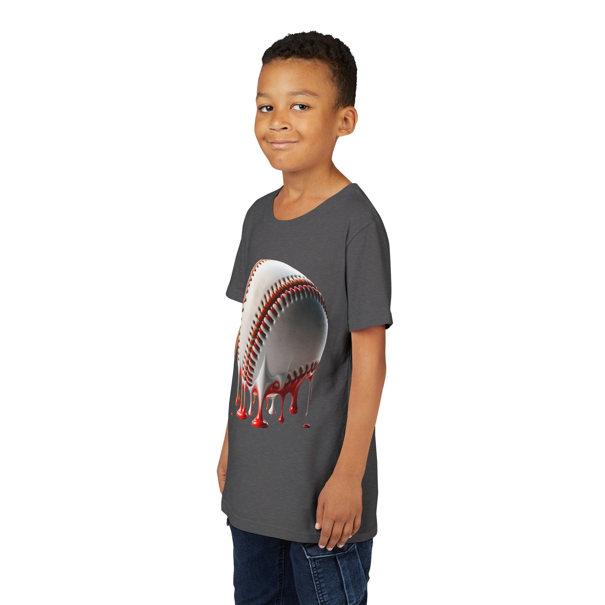 Youth Baseball Inspired Dripping Tee