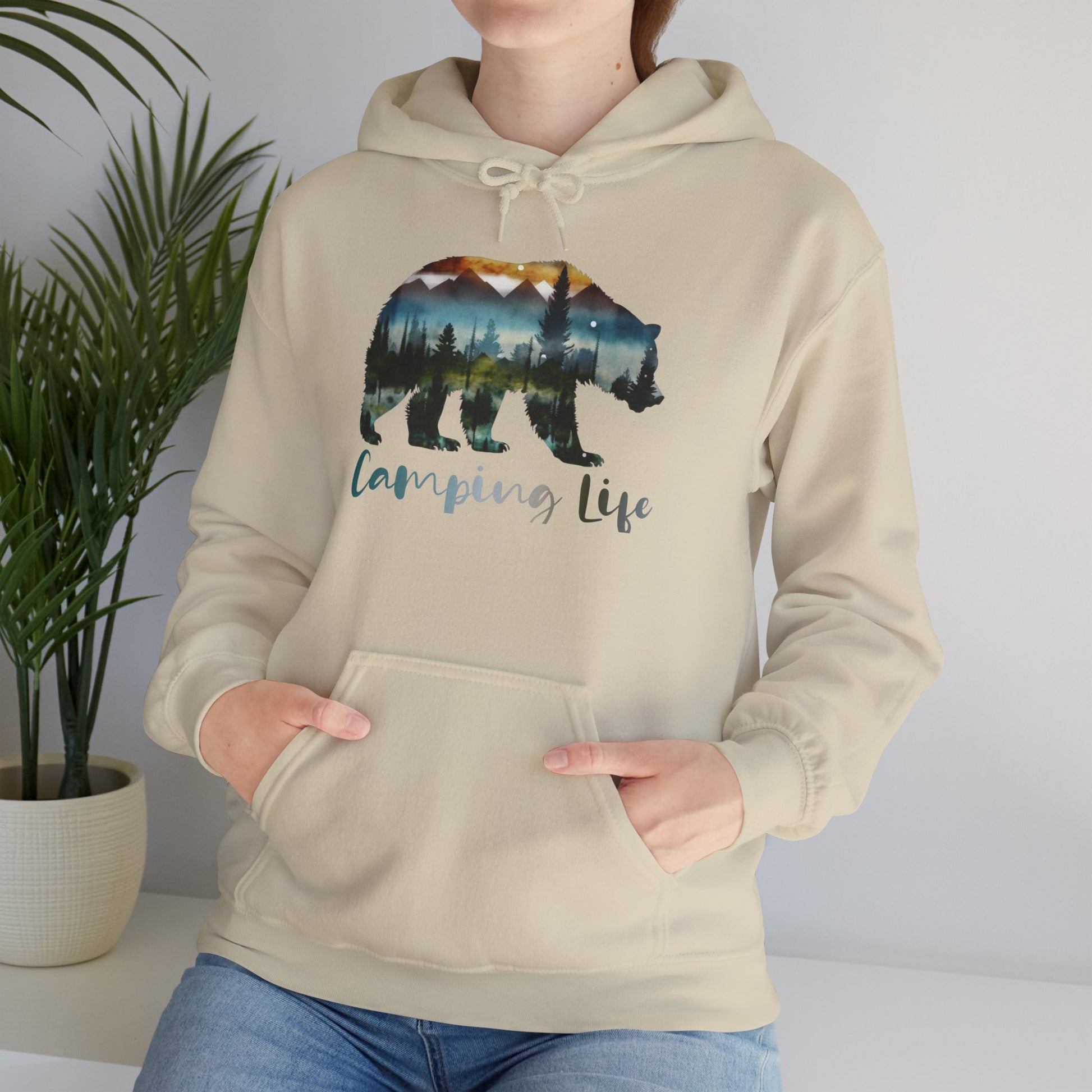 Camping Life Bear Hoodie