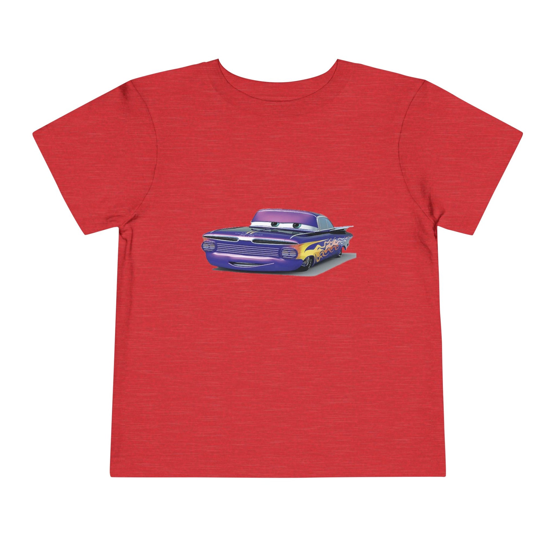 Toddler Short Sleeve Tee Featuring Fun Car Design