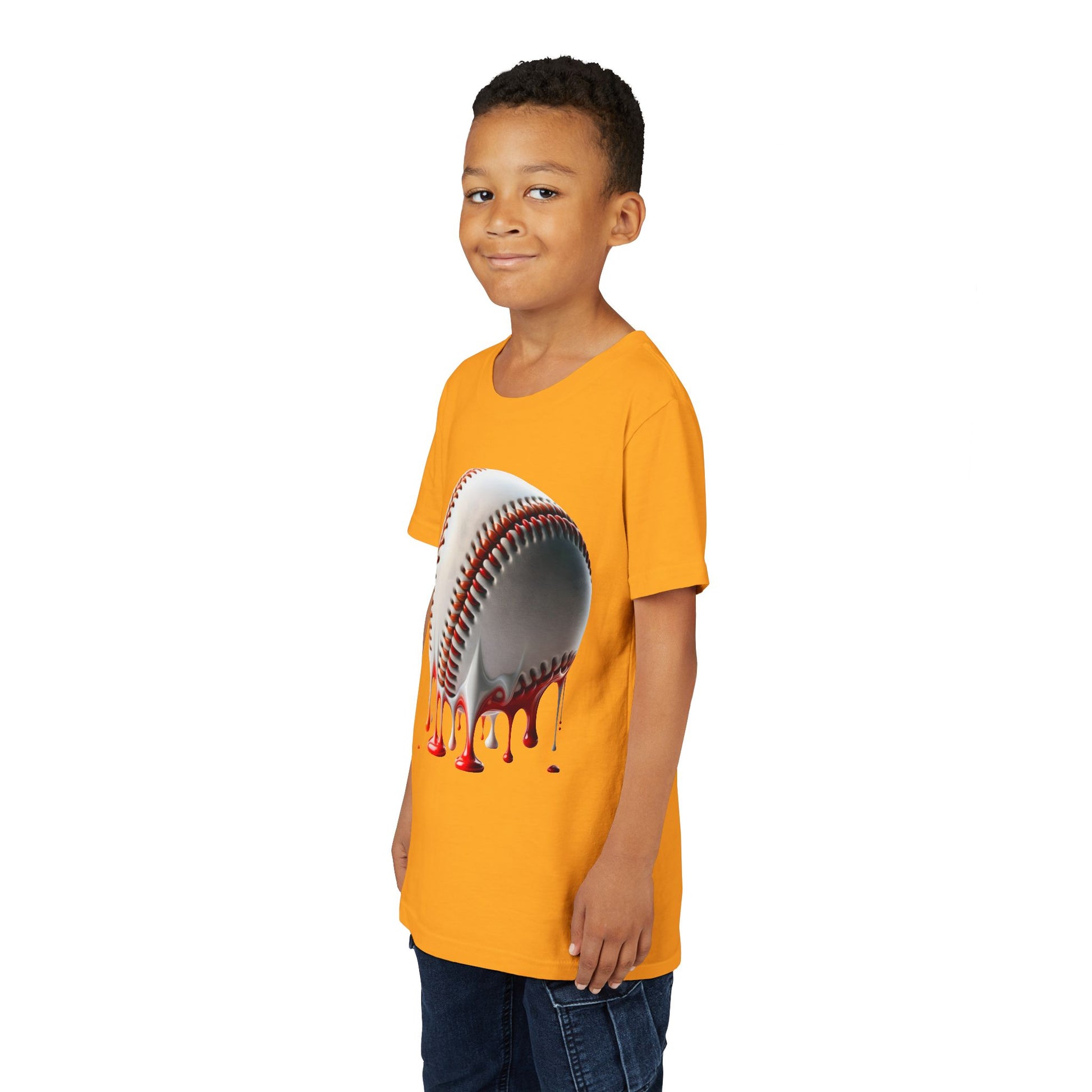 Youth Baseball Inspired Dripping Tee