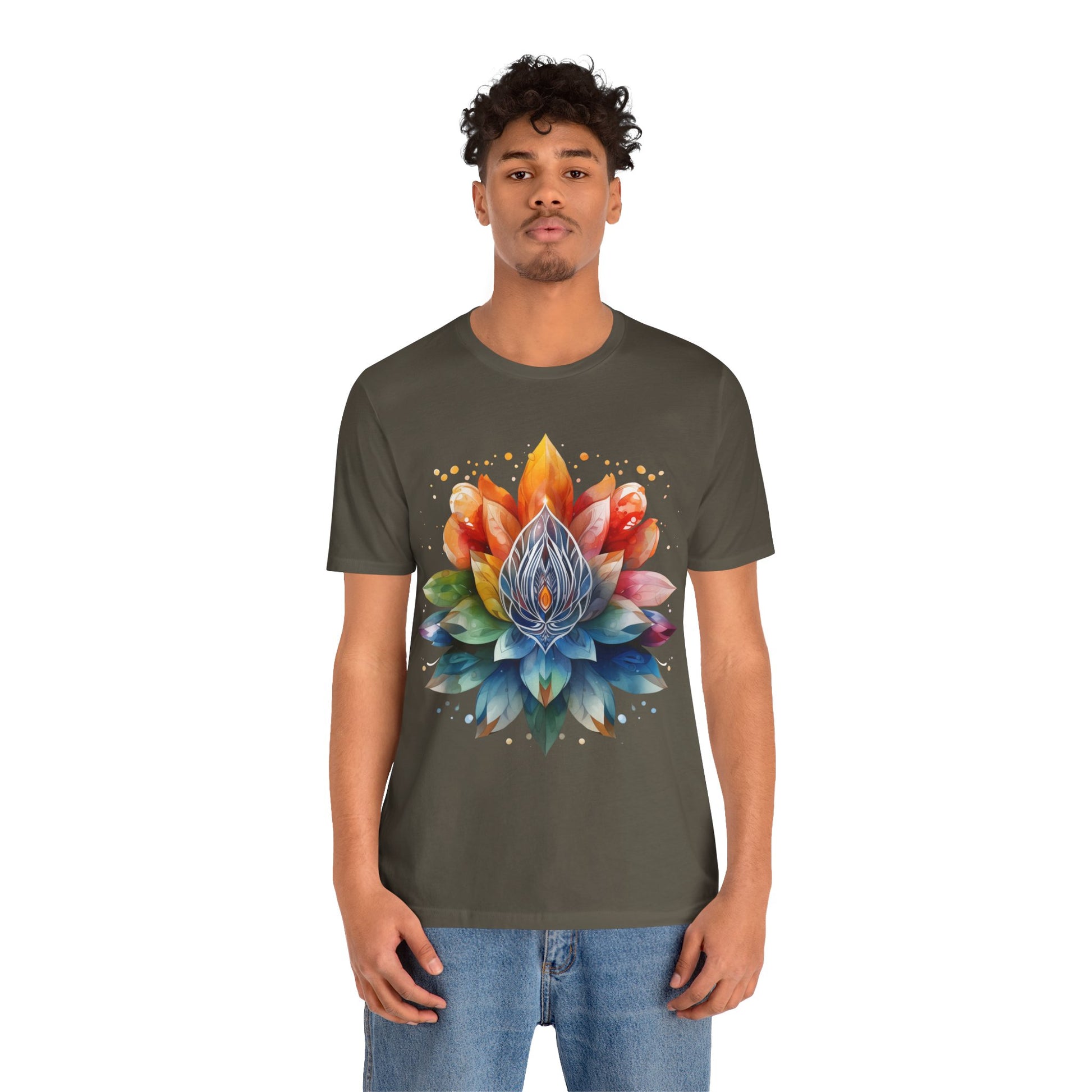 Colorful Lotus Flower T-Shirt