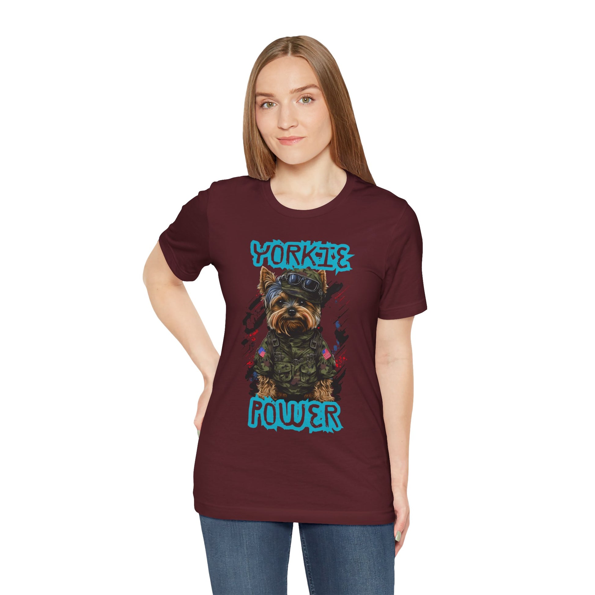 Yorkie Power Unisex Tee
