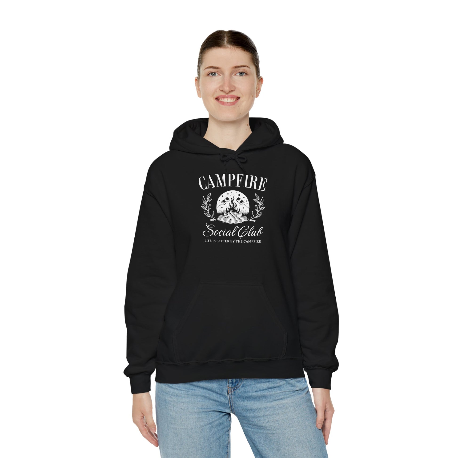 Campfire Social Club Hoodie – Life’s Better Around the Flames