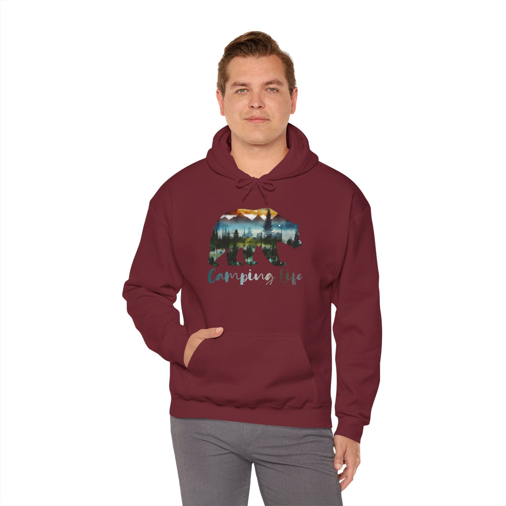 Camping Life Bear Hoodie