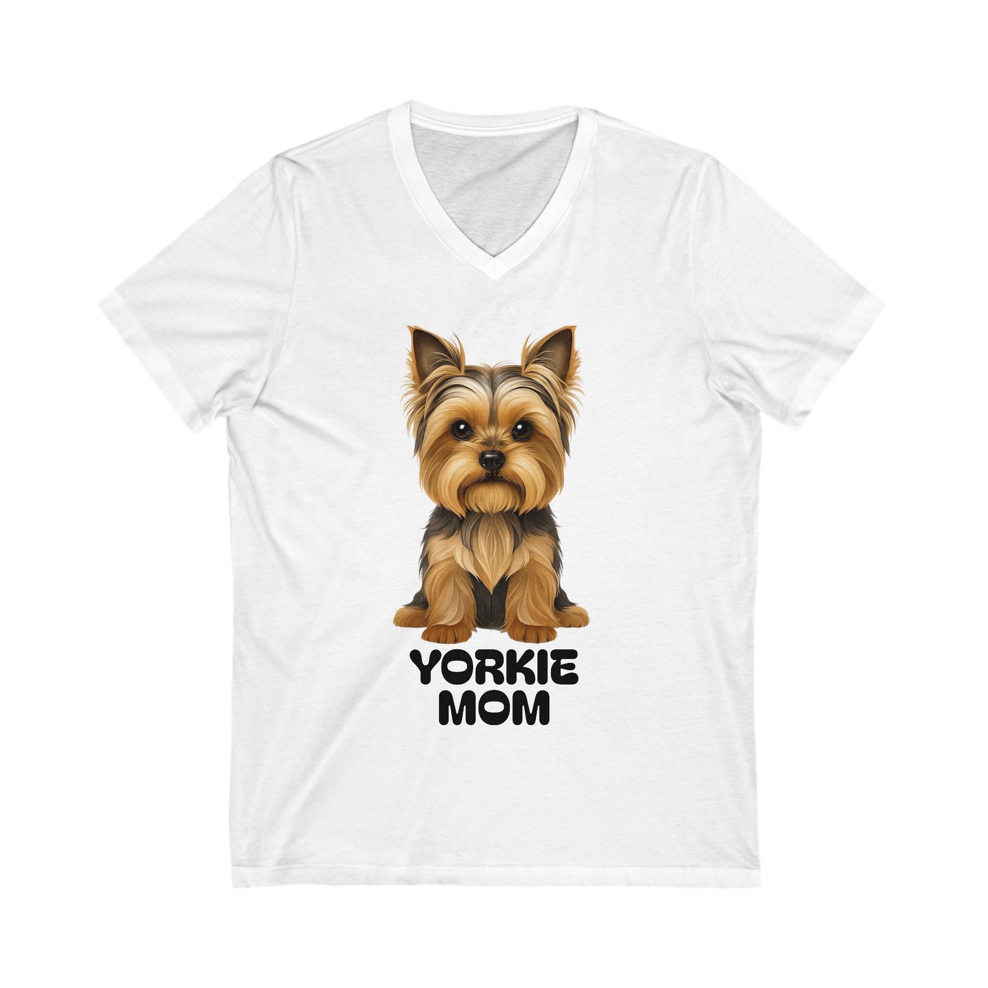 Yorkshire Terrior Mom V-Neck Tee