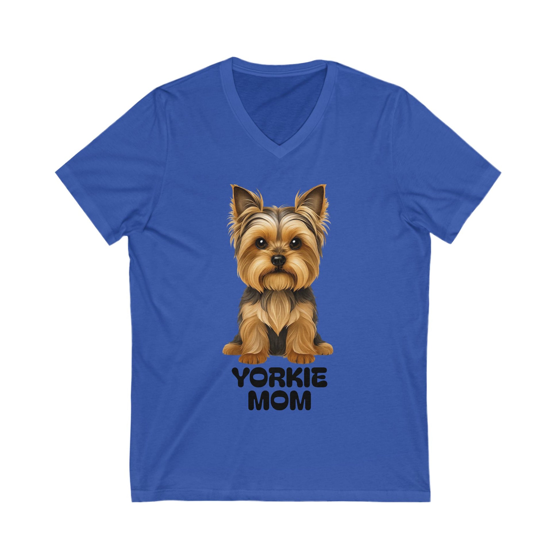 Yorkshire Terrior Mom V-Neck Tee