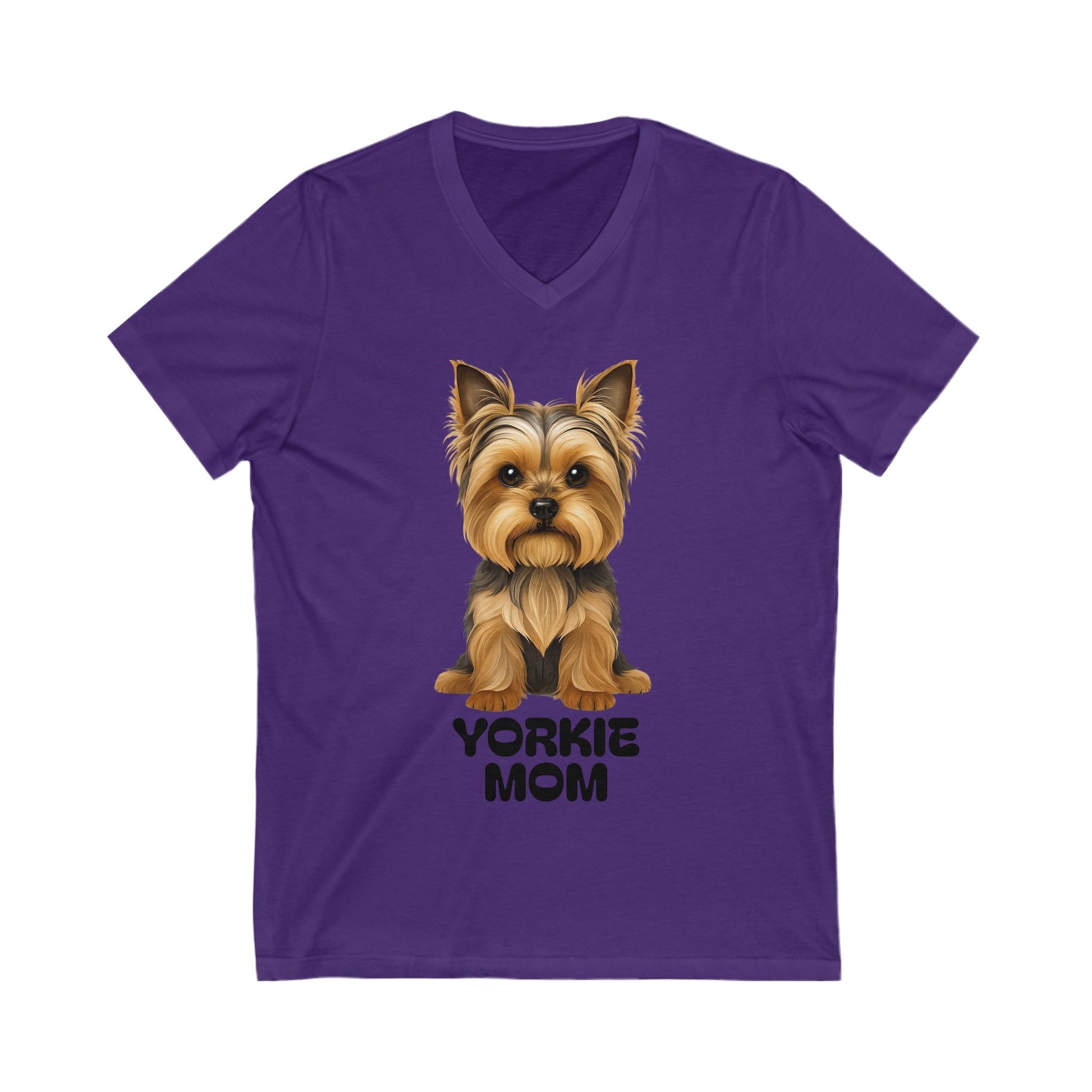 Yorkshire Terrior Mom V-Neck Tee