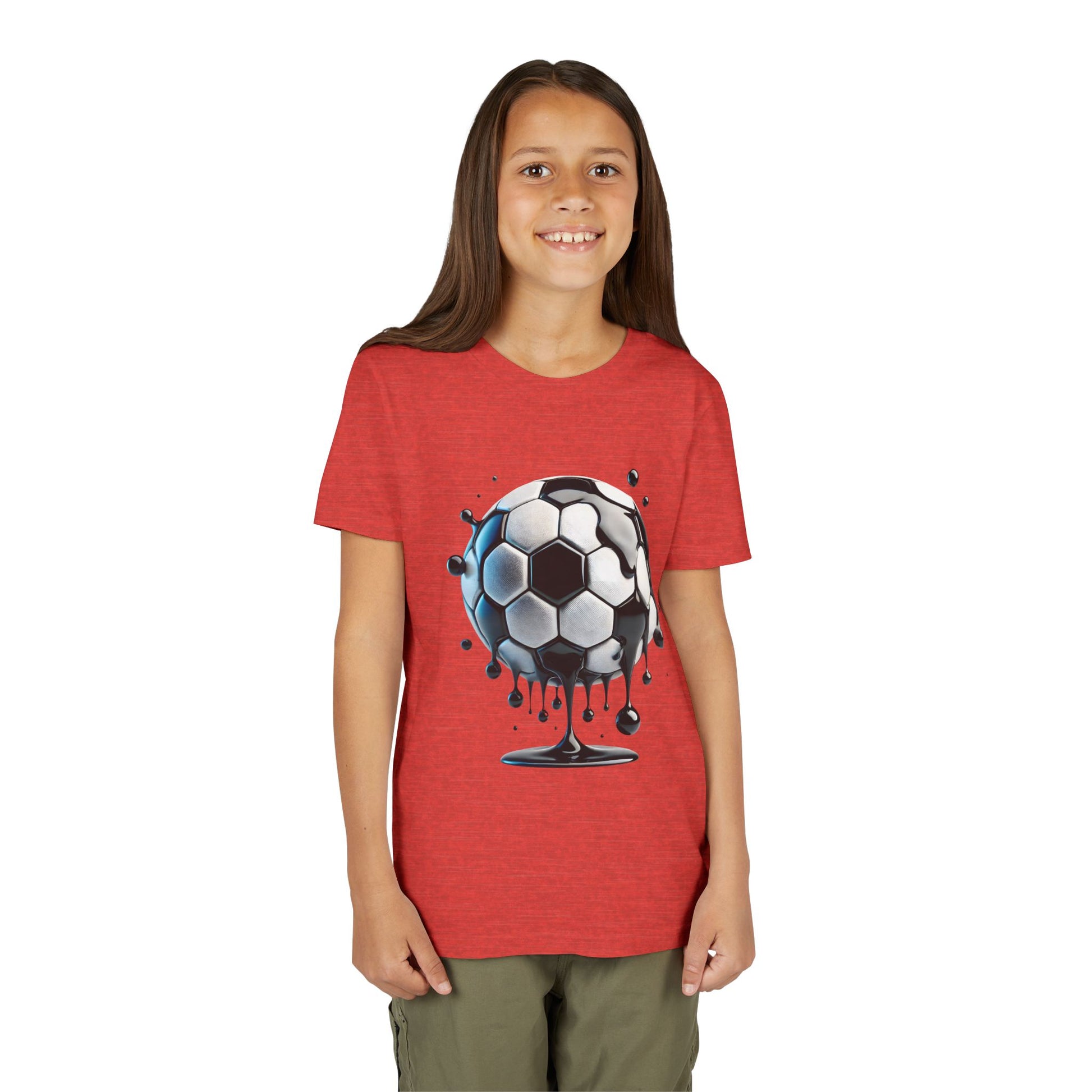 Dripping Soccer Ball Youth Tee