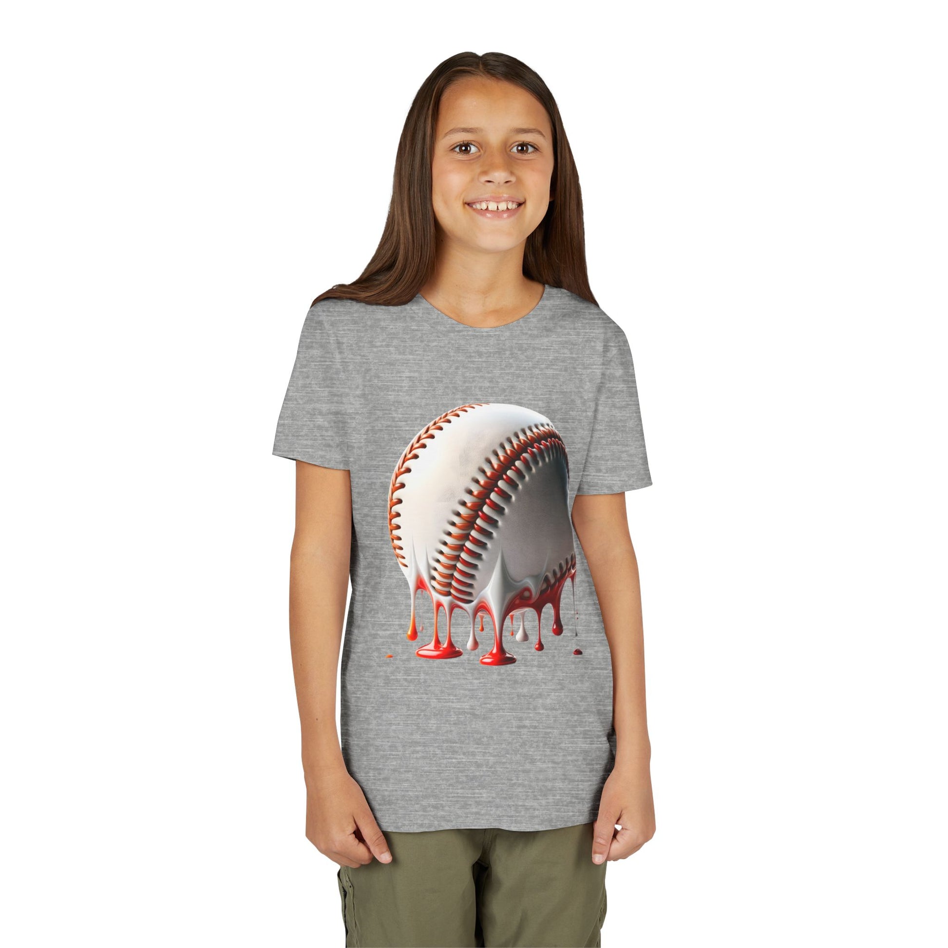 Youth Baseball Inspired Dripping Tee