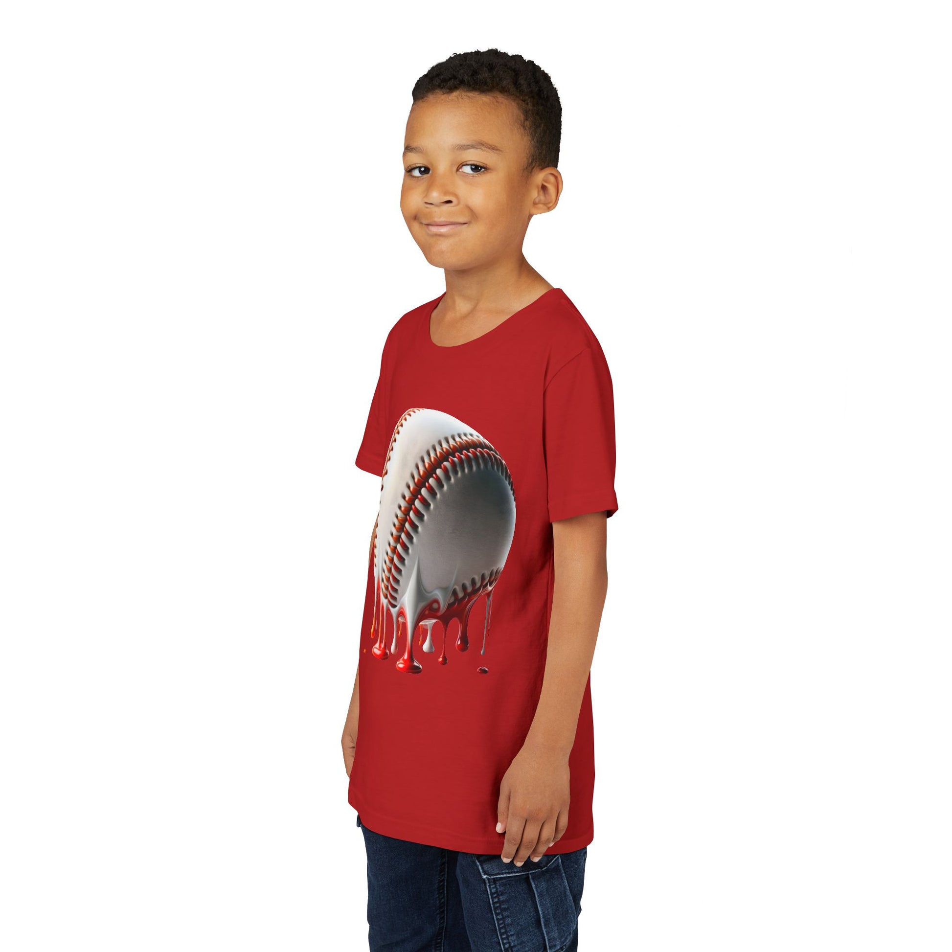 Youth Baseball Inspired Dripping Tee