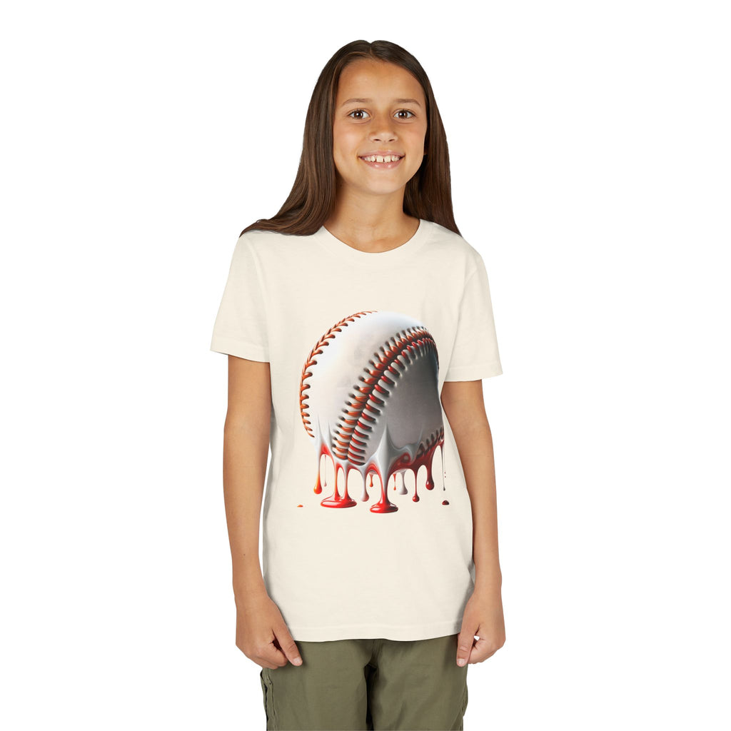 Youth Baseball Inspired Dripping Tee