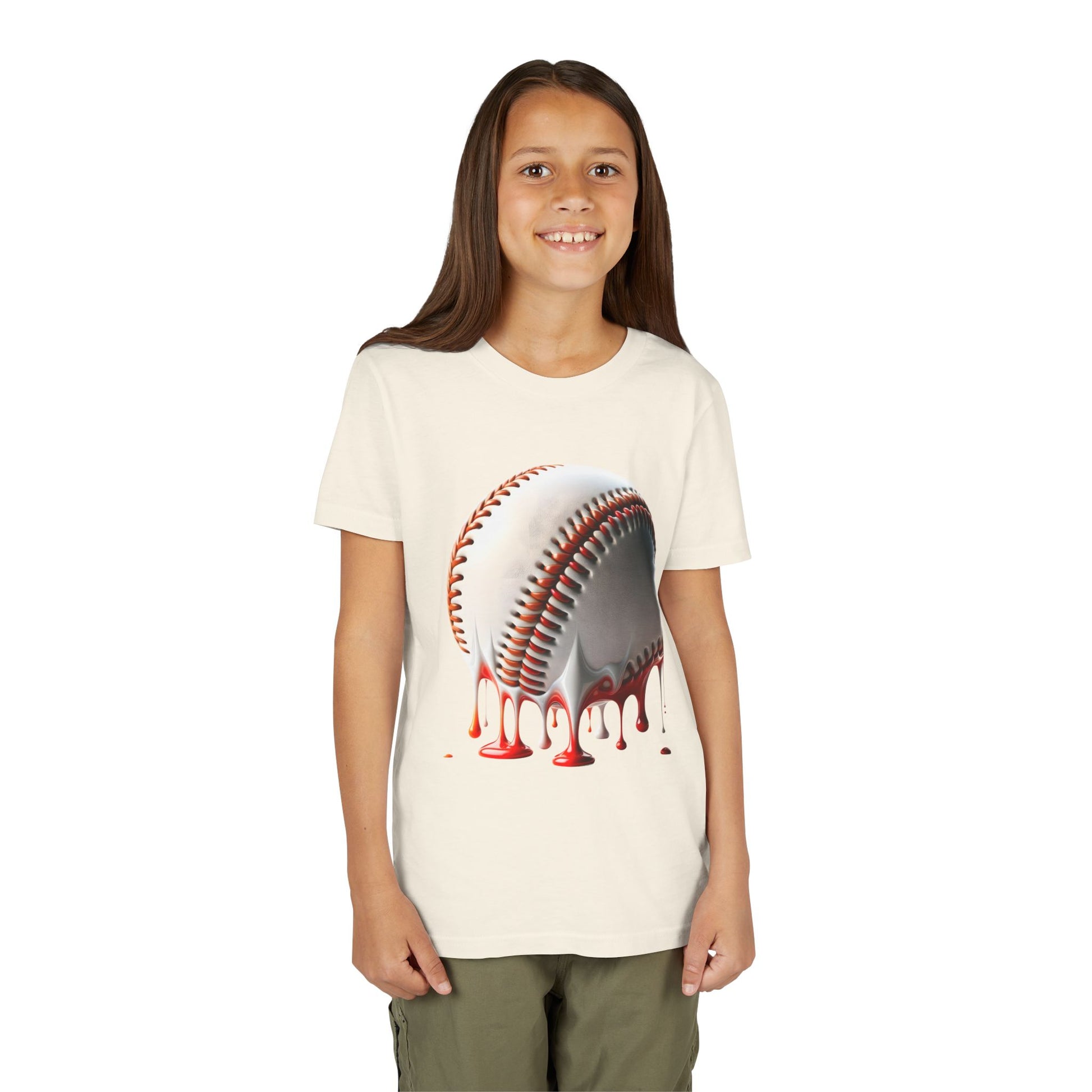 Youth Baseball Inspired Dripping Tee