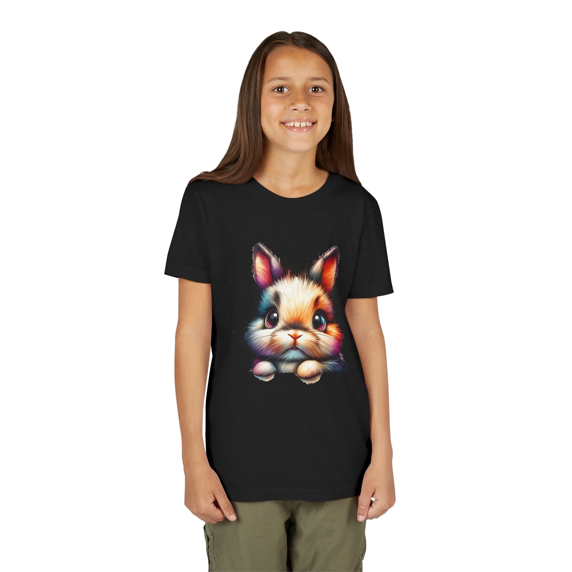 Colorful Bunny Youth Short Sleeve Tee