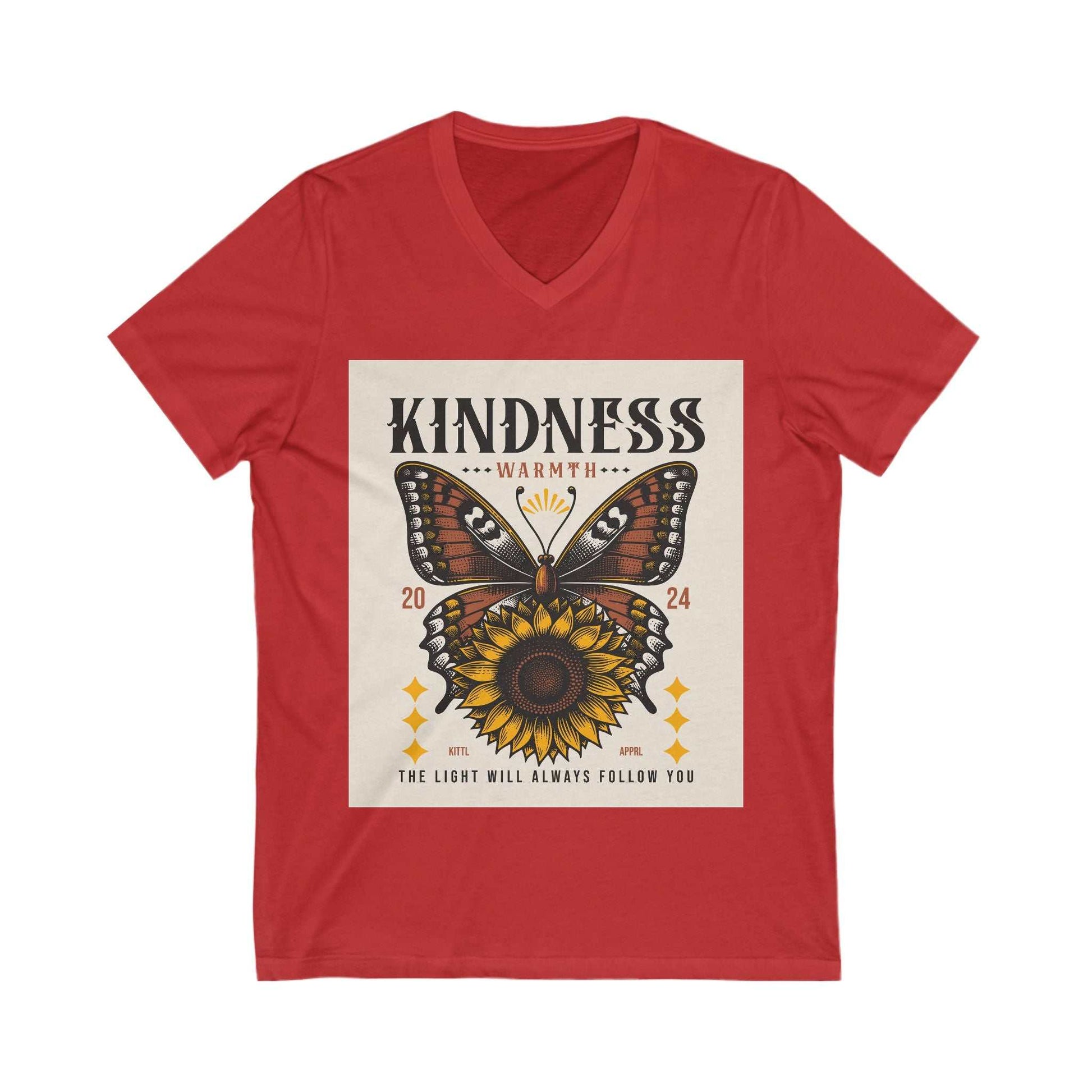 Ladies' Kindness Butterfly V-Neck
