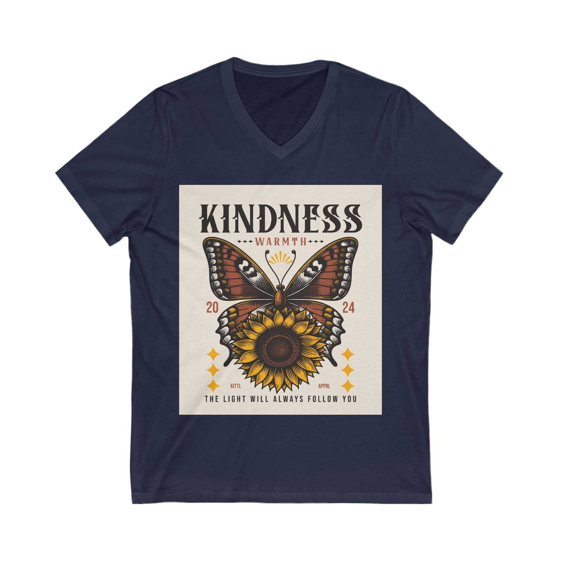 Ladies' Kindness Butterfly V-Neck
