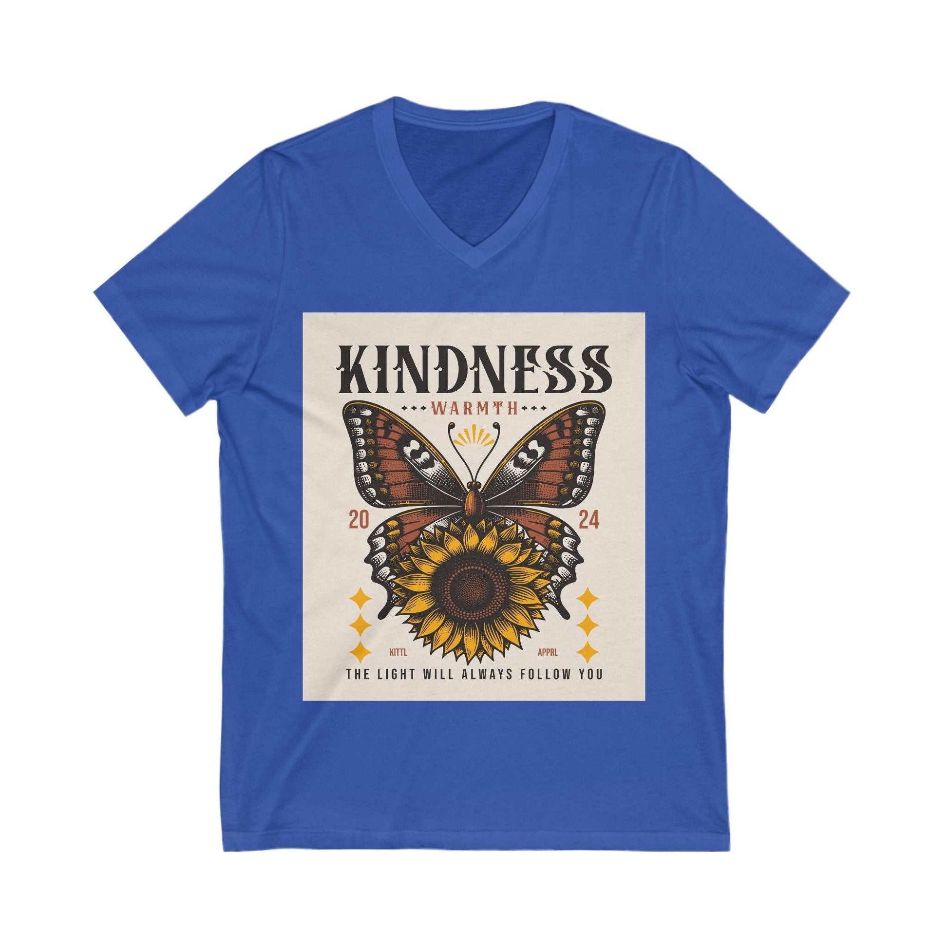 Ladies' Kindness Butterfly V-Neck
