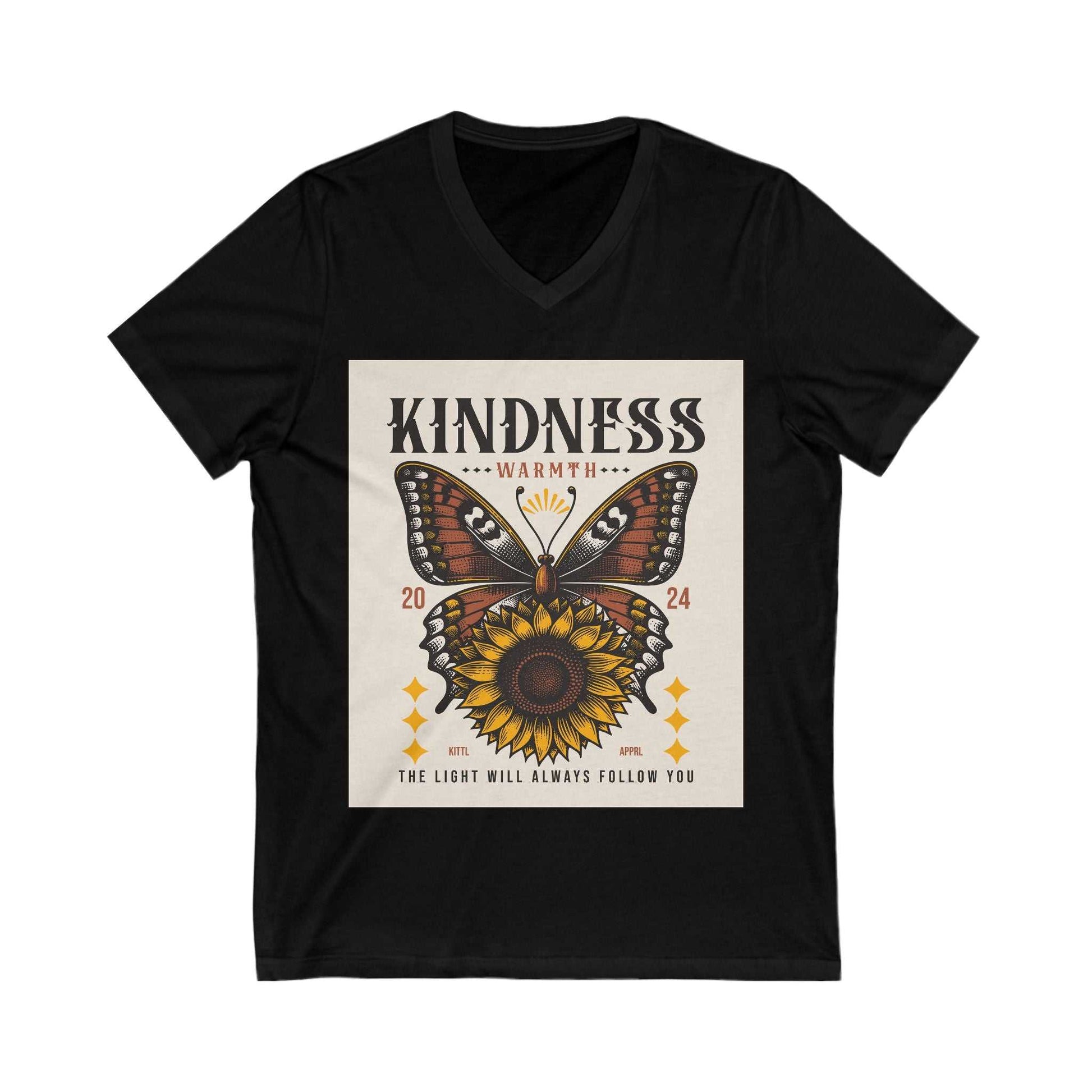 Ladies' Kindness Butterfly V-Neck