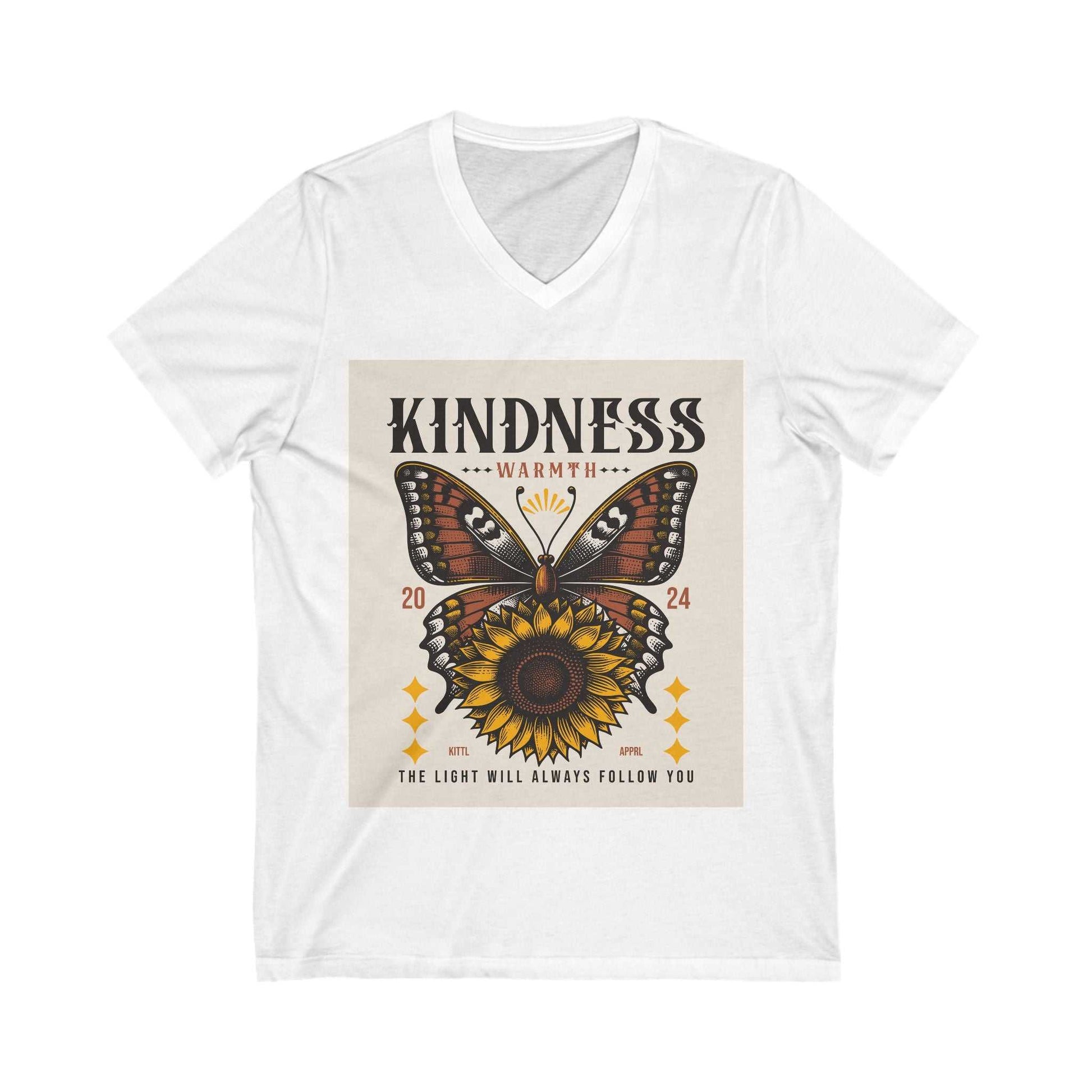 Ladies' Kindness Butterfly V-Neck