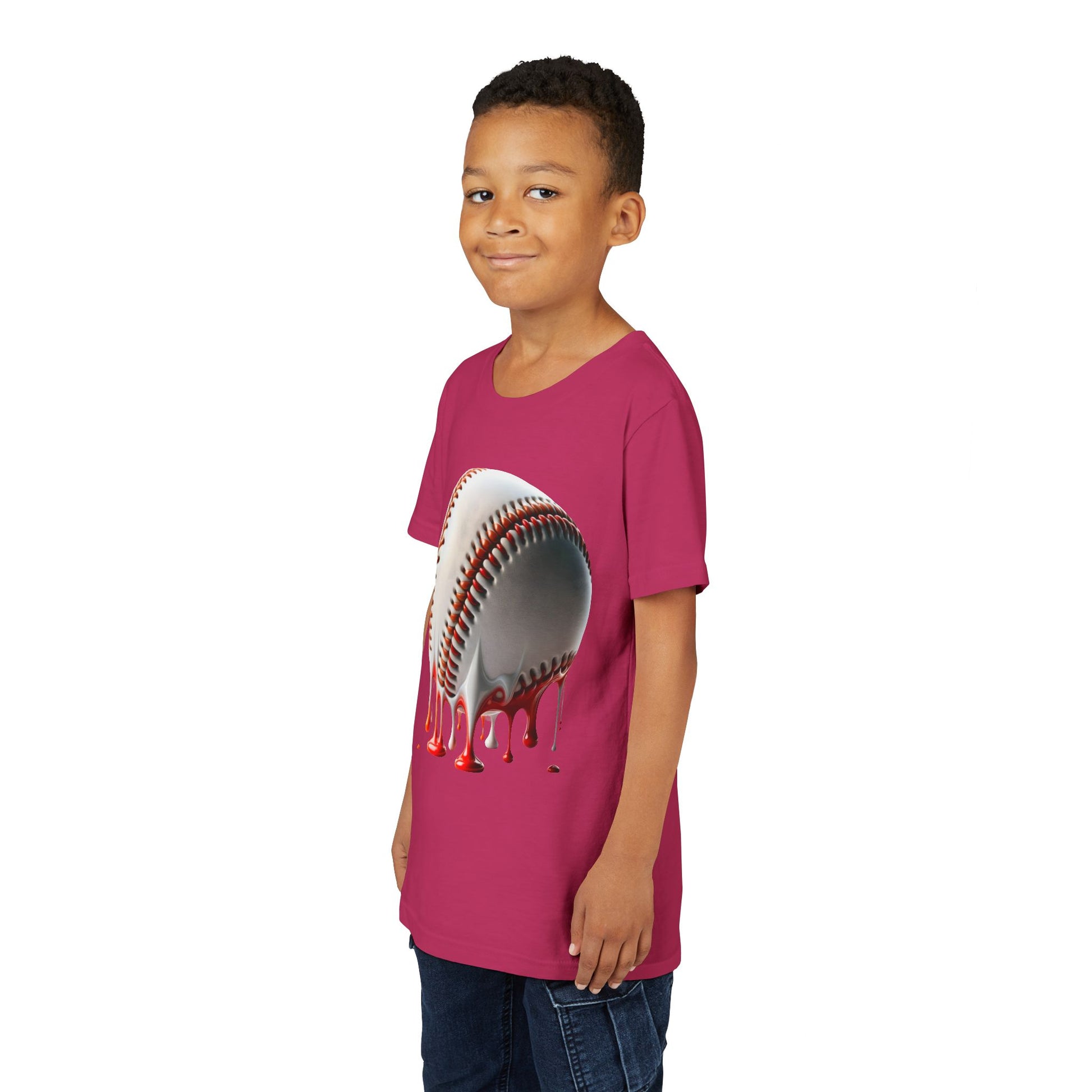 Youth Baseball Inspired Dripping Tee