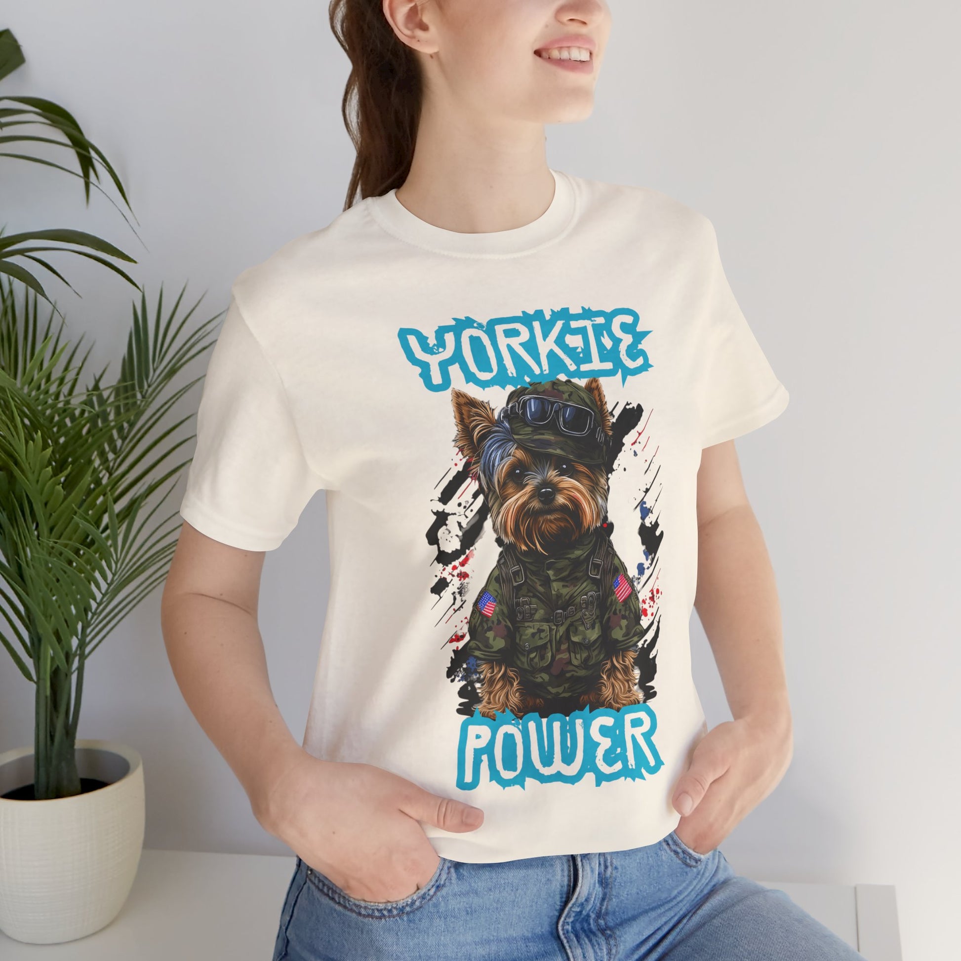 Yorkie Power Unisex Tee