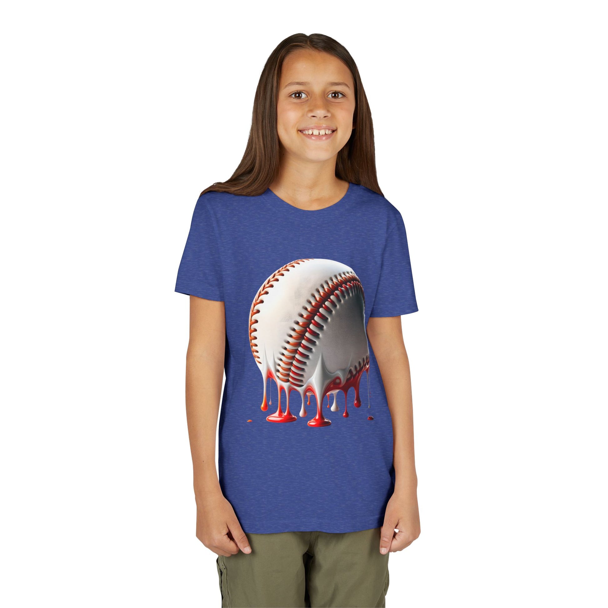 Youth Baseball Inspired Dripping Tee