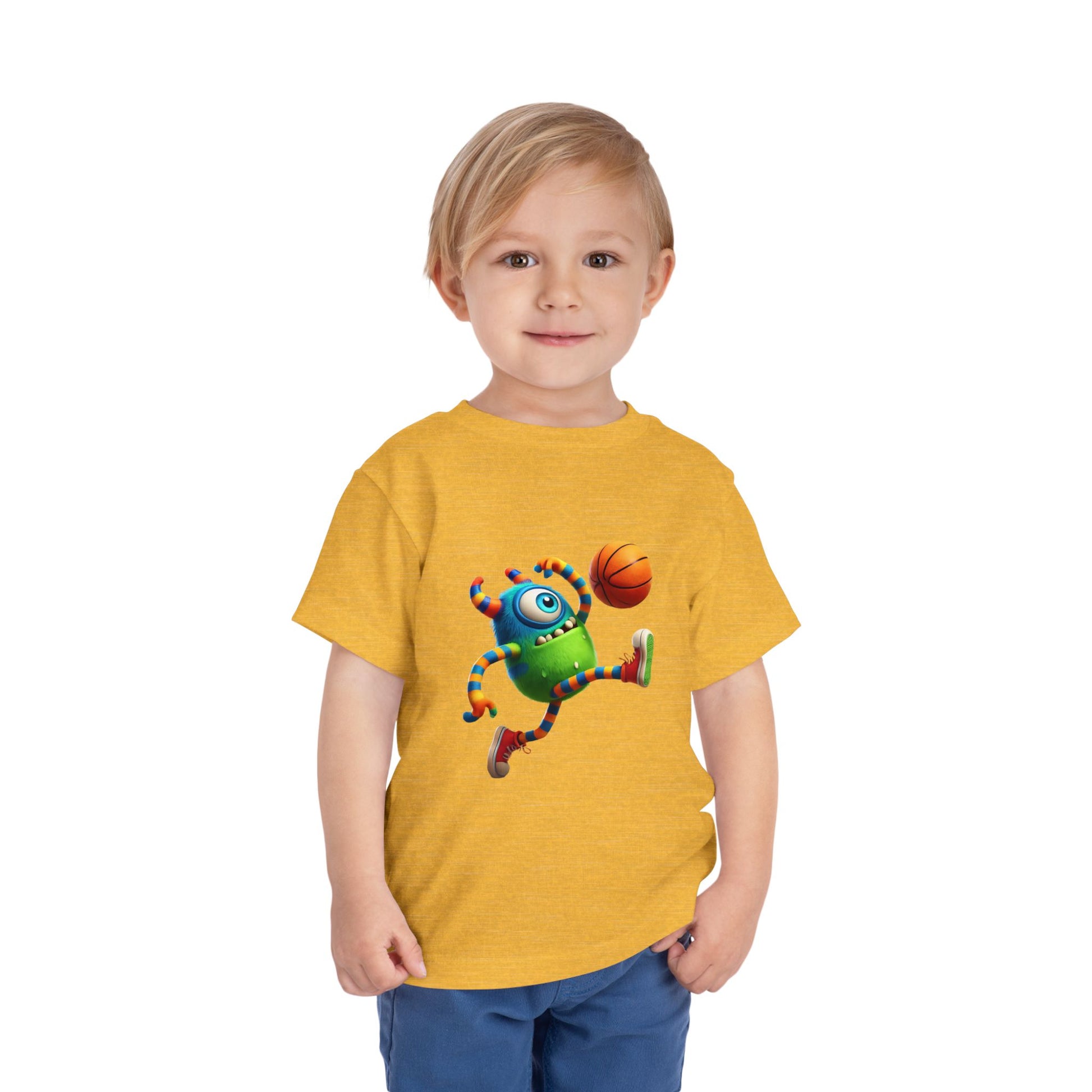Playful Monster Toddler Tee, Fun Kids Shirt