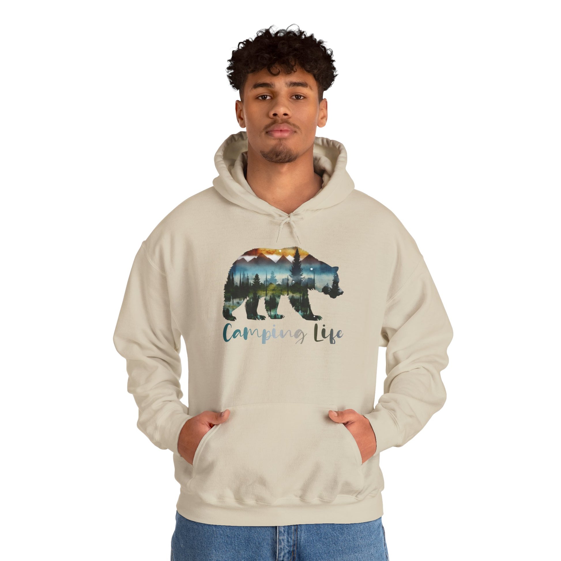 Camping Life Bear Hoodie
