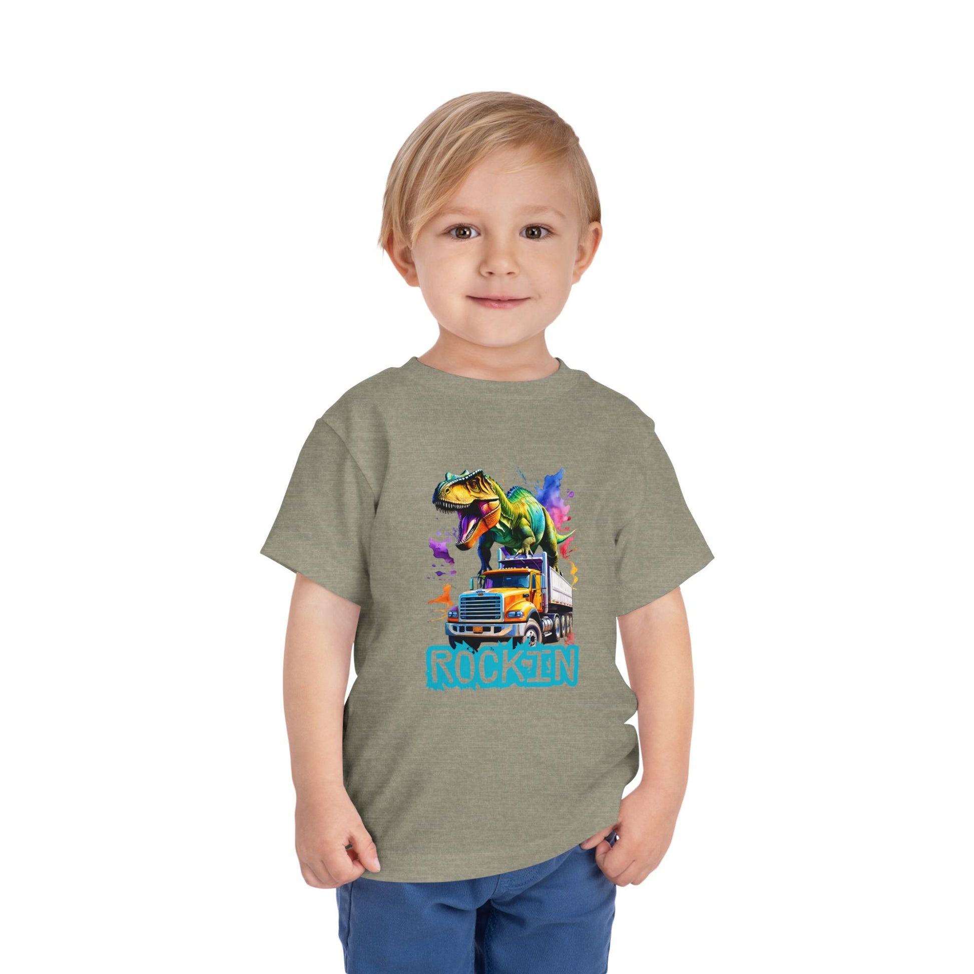 Rockin' Toddler Tee - Dino Design