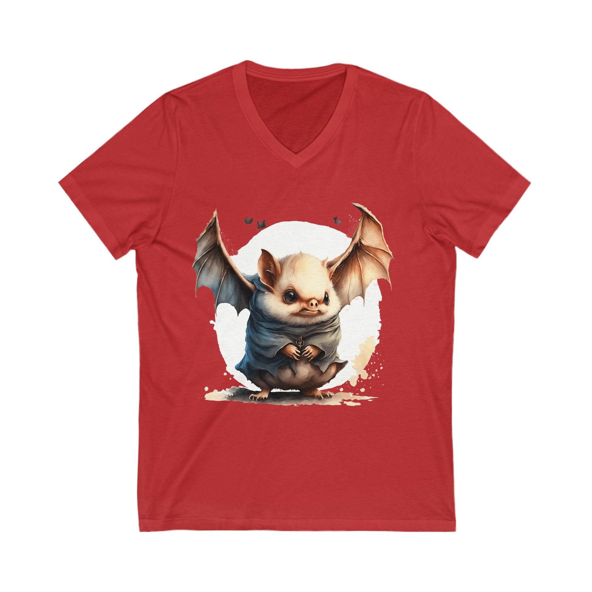 Cute Bat V-Neck Tee