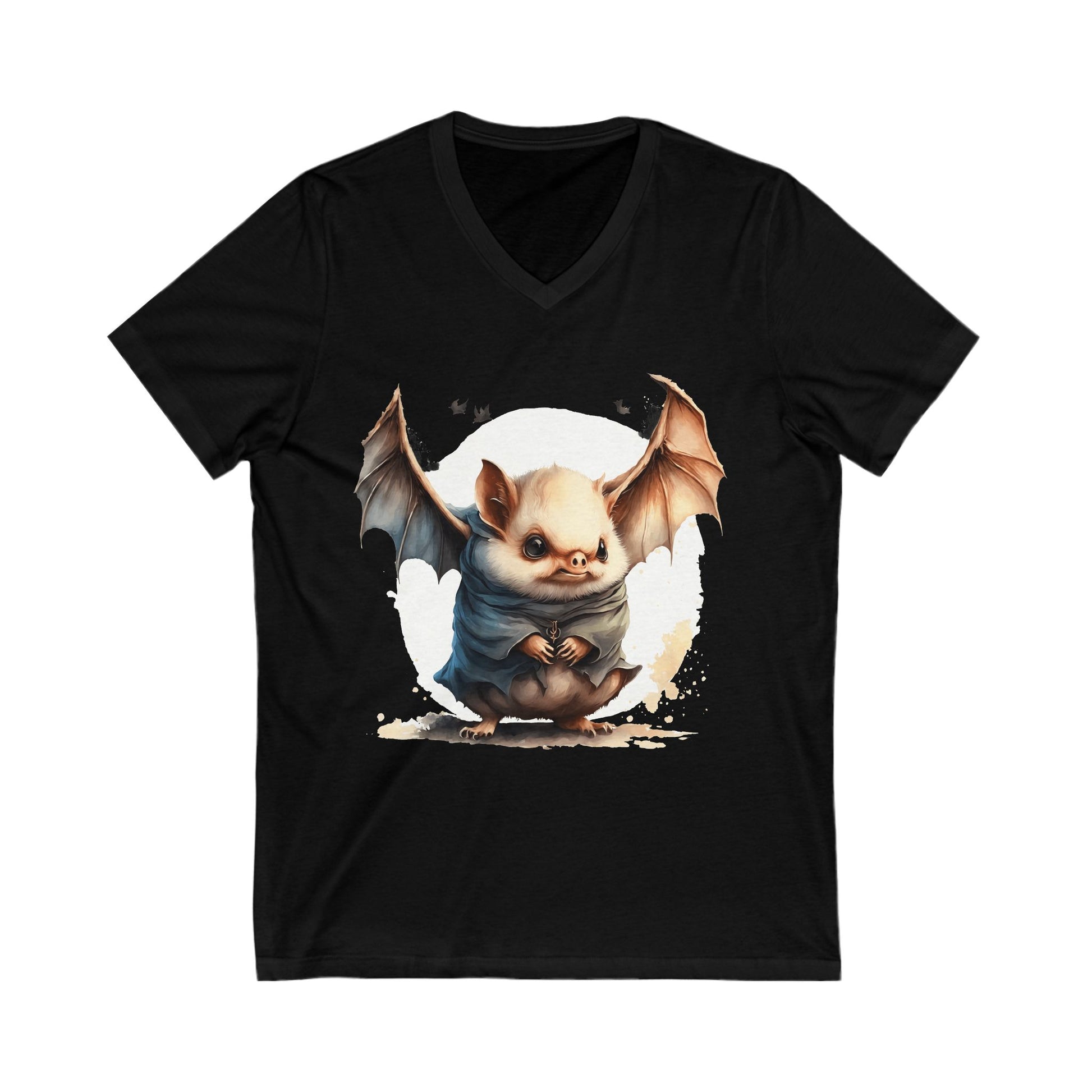 Cute Bat V-Neck Tee