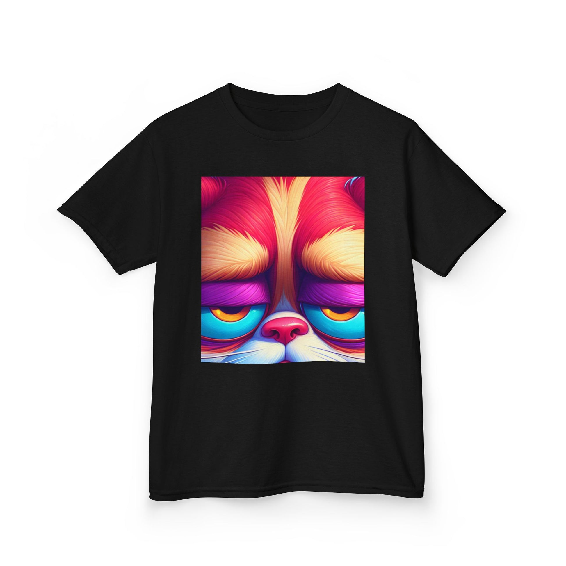 Colorful Grumpy Cat Kids Tee