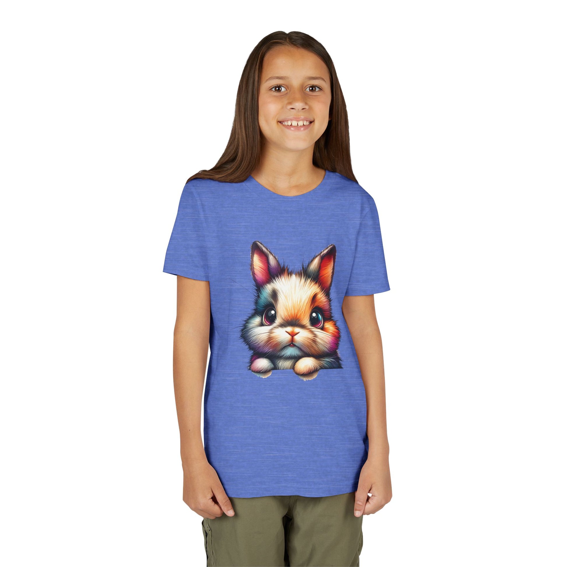 Colorful Bunny Youth Short Sleeve Tee