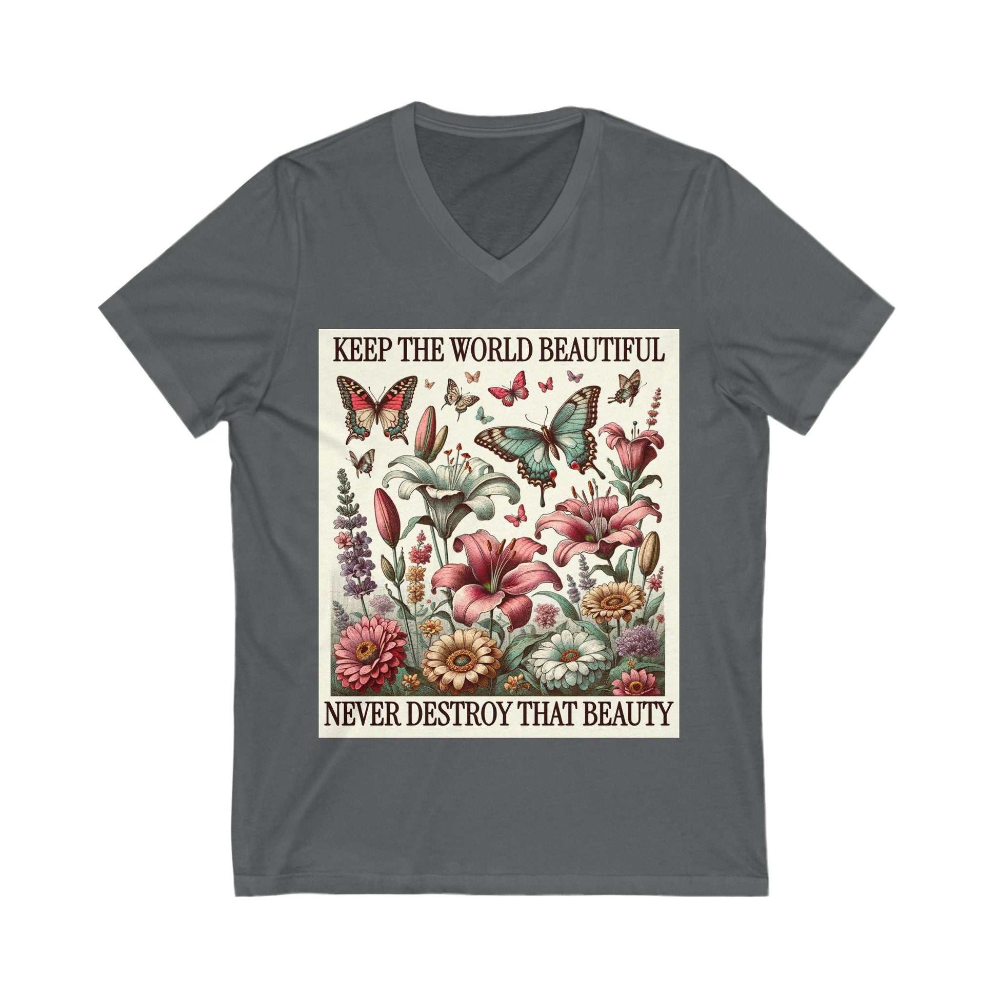Floral V-Neck