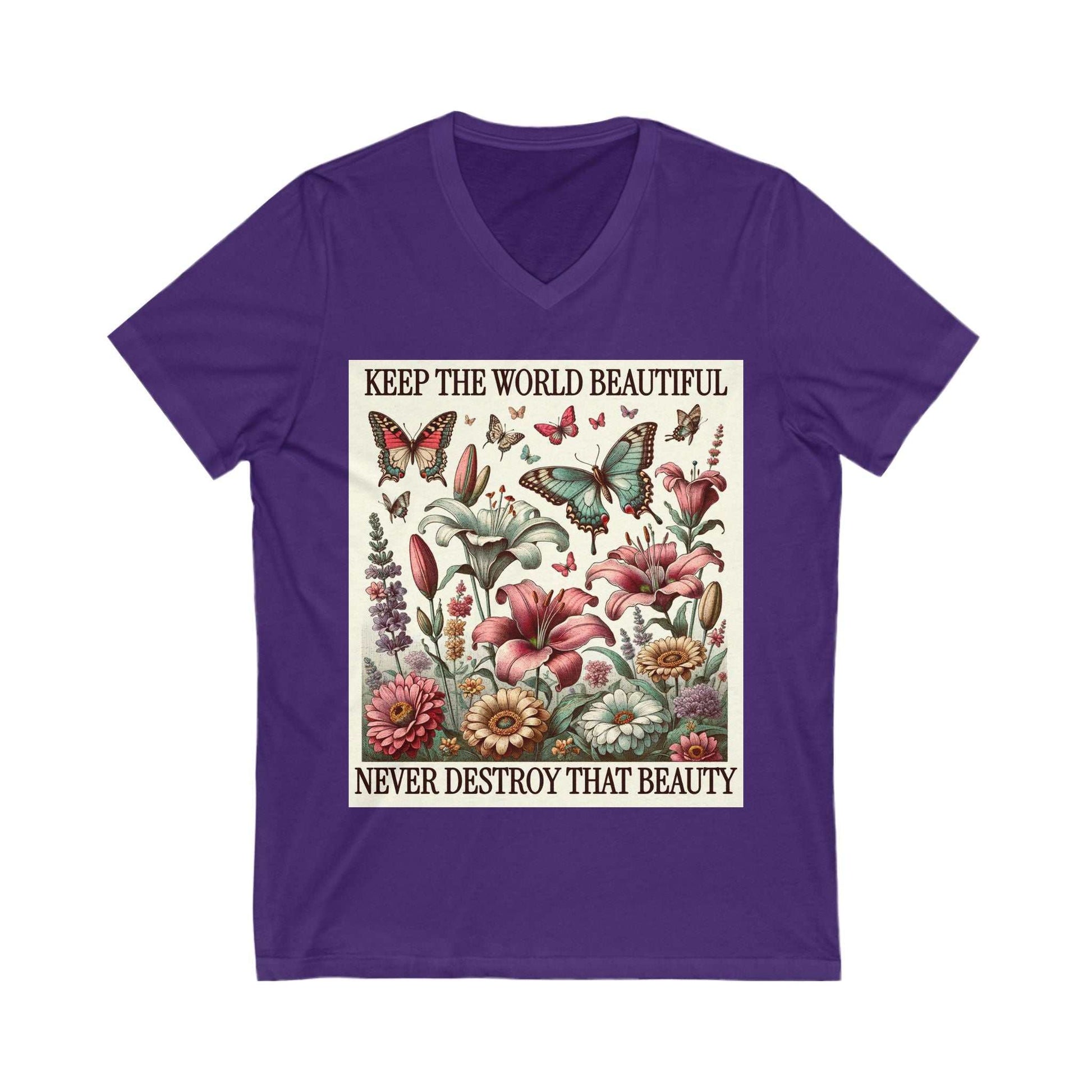 Floral V-Neck
