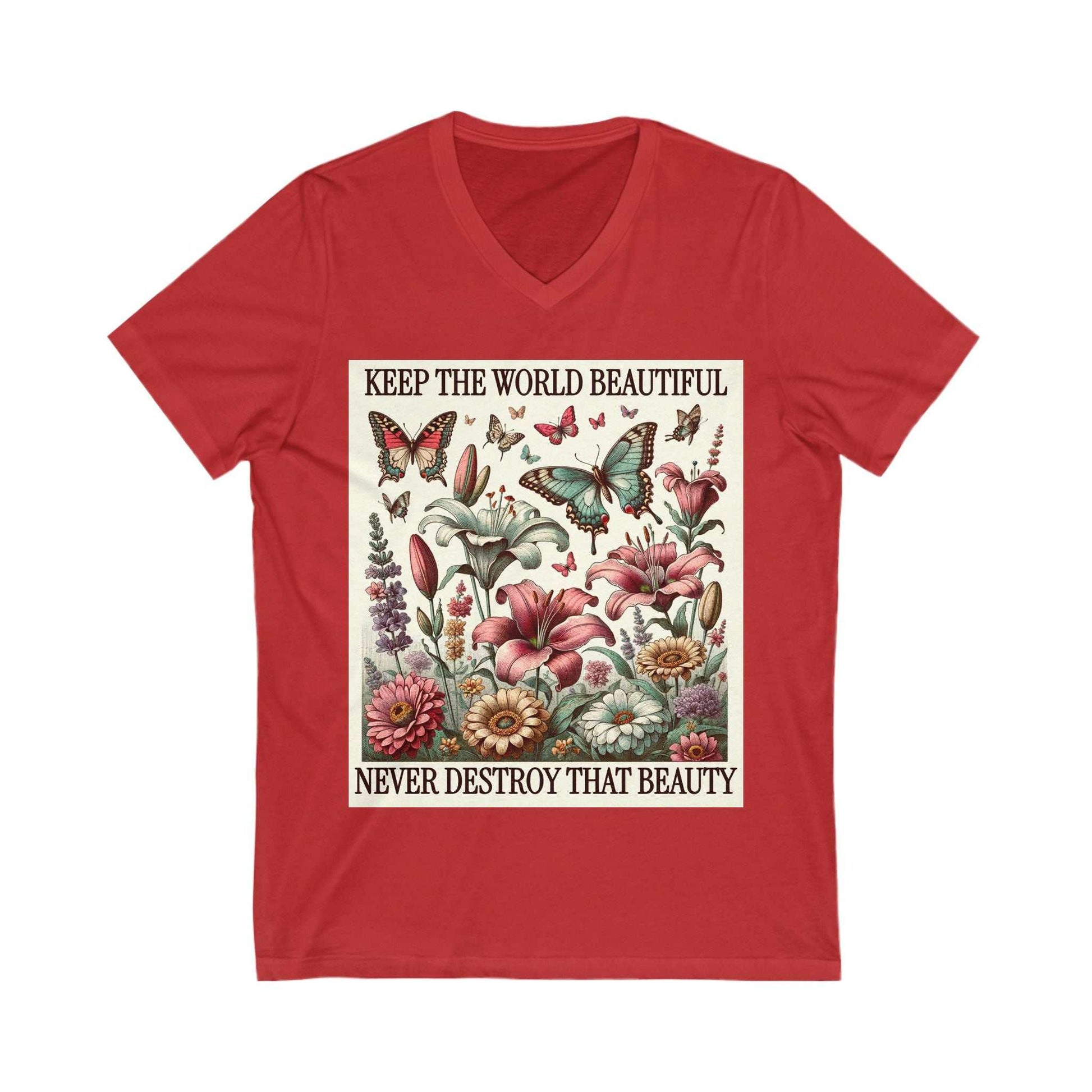 Floral V-Neck