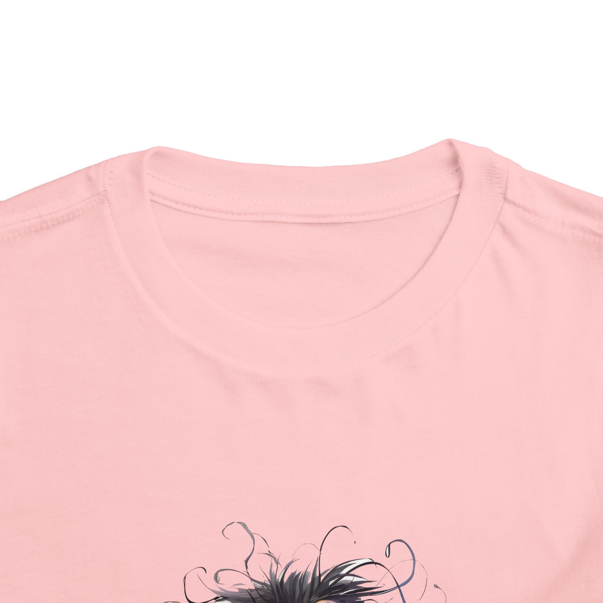 Whimsical Toddler Short Sleeve Tee with Adorable Cartoon Bird